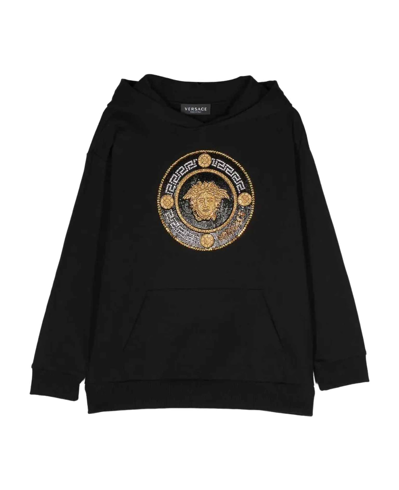 Young Versace Black Sweatshirt Unisex Kids - Nero ニットウェア＆スウェットシャツ