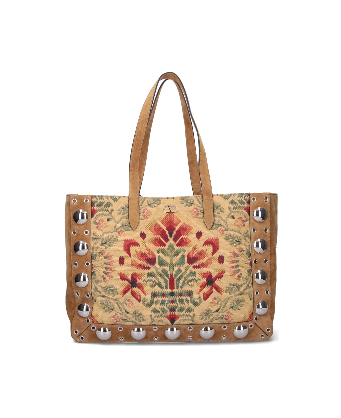 Valentino Garavani 
nellcôte
 Large Tote Bag - Brown
