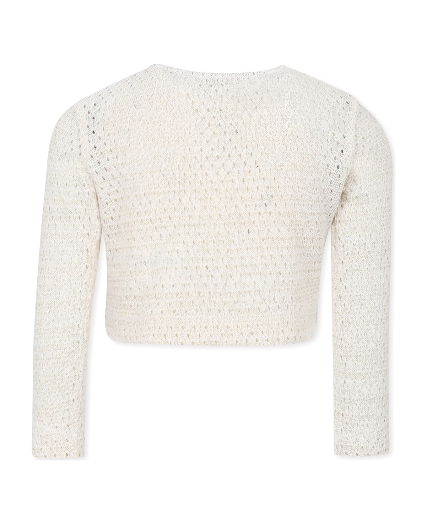 Caffe
 d
Orzo Ivory Cardigan For Girl - Ivory