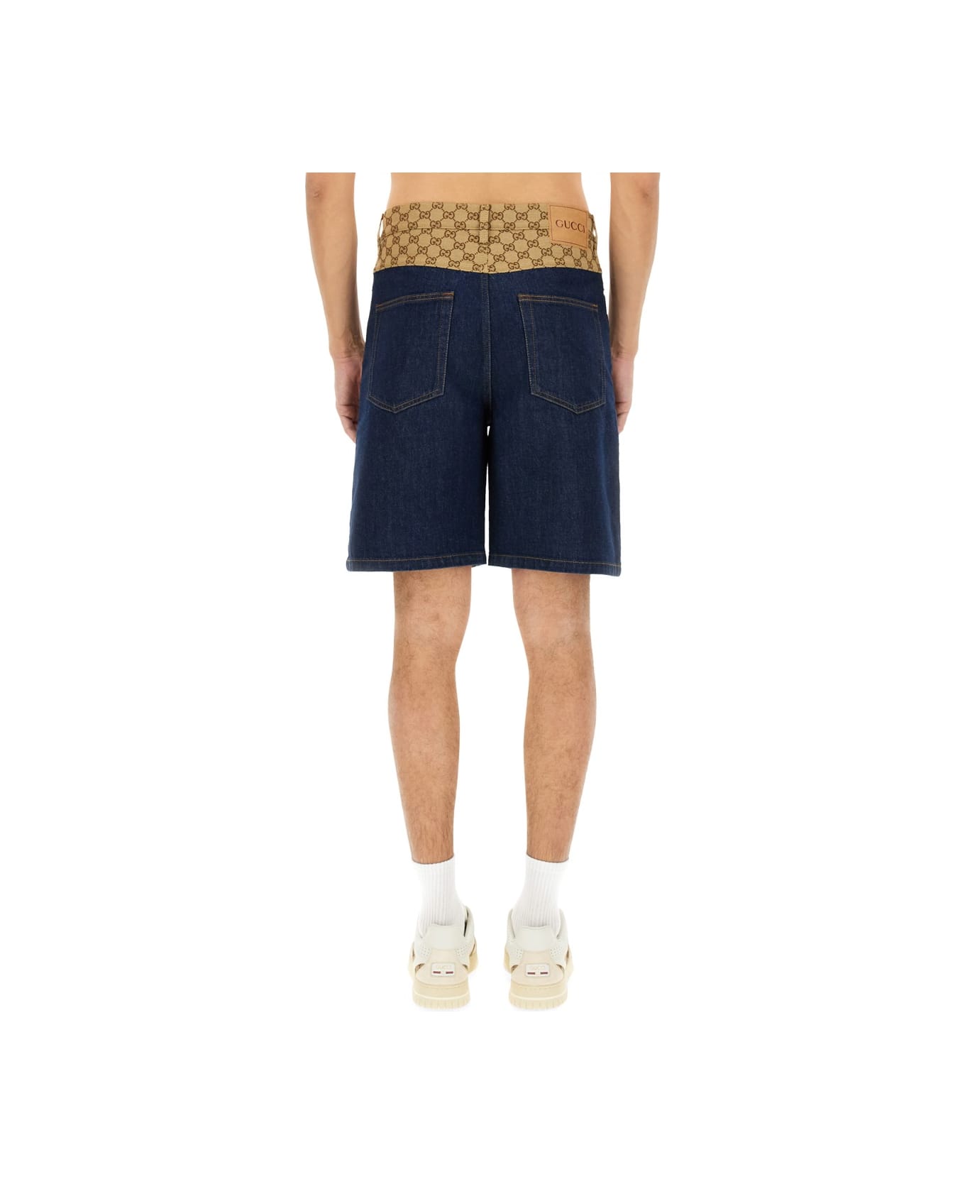 Gucci Denim Bermuda Shorts - BLUE
