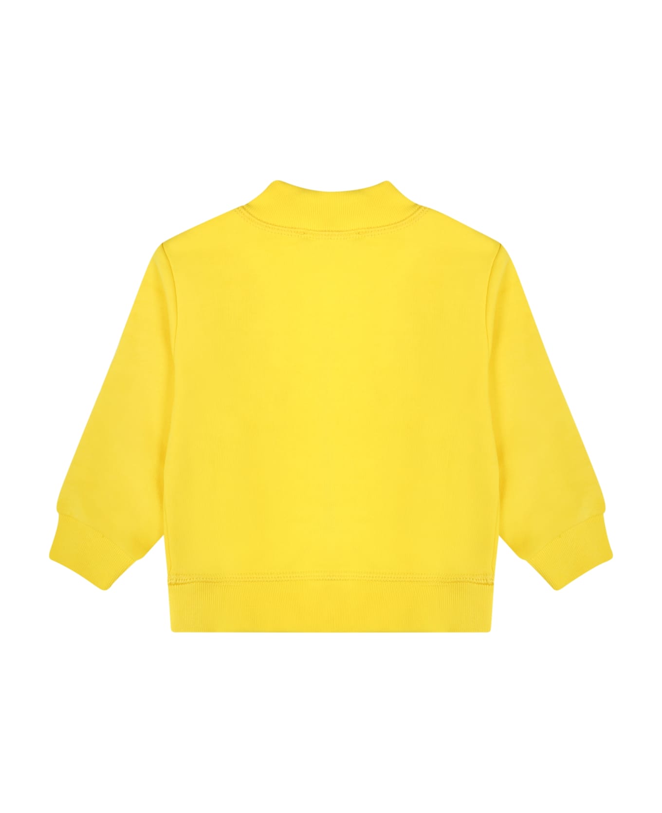 Dsquared2 Yellow Sweatshirt For Boy With Logo - Yellow ニットウェア＆スウェットシャツ