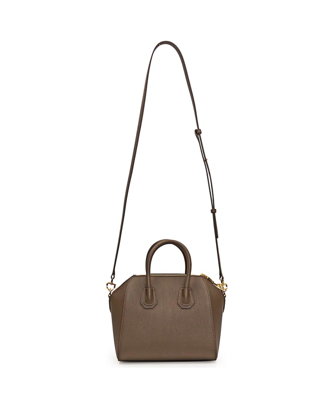 Givenchy Antigona Zip-up Top Handle Bag - Taupe