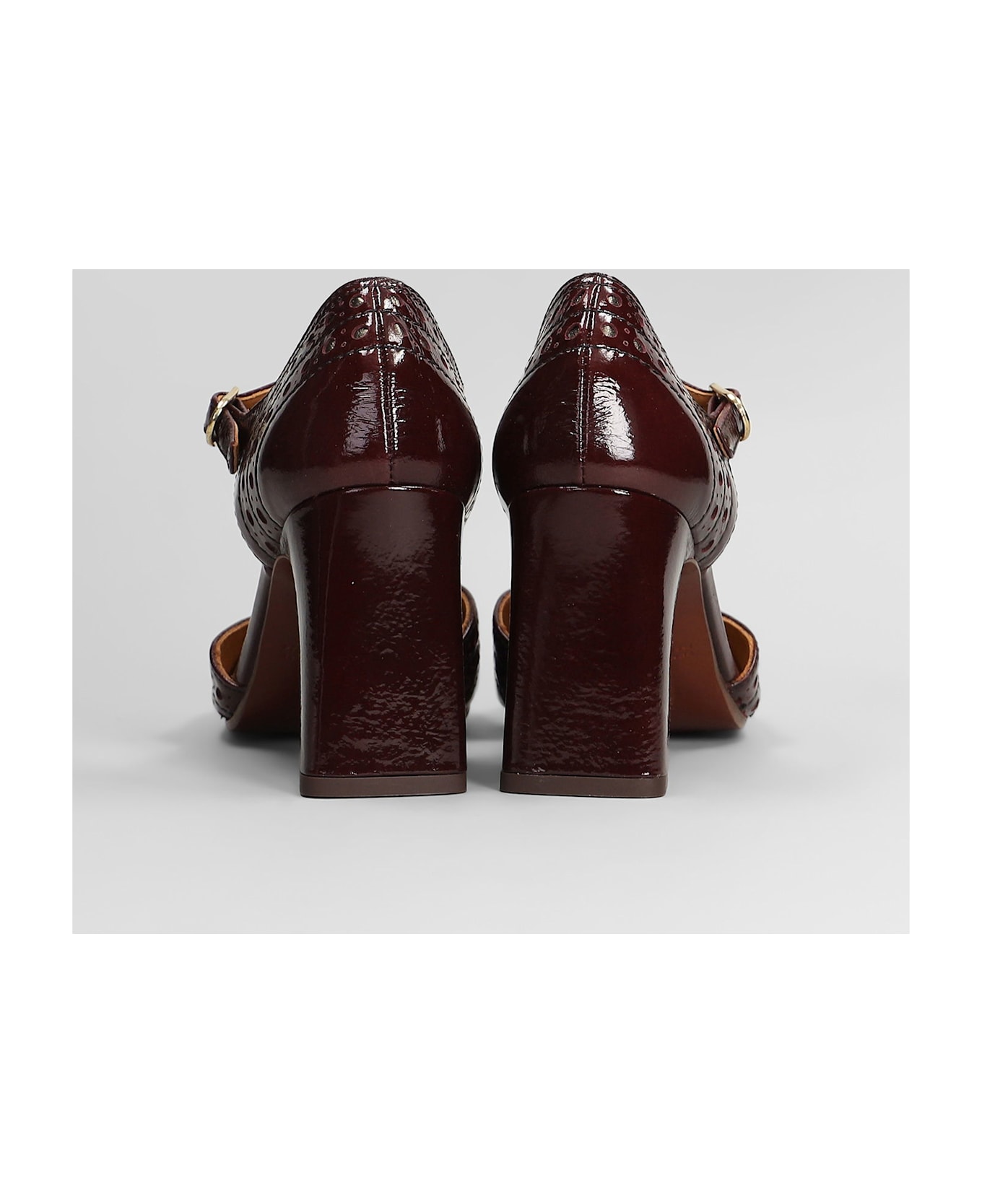 Chie Mihara Mante Pumps In Bordeaux Leather - bordeaux