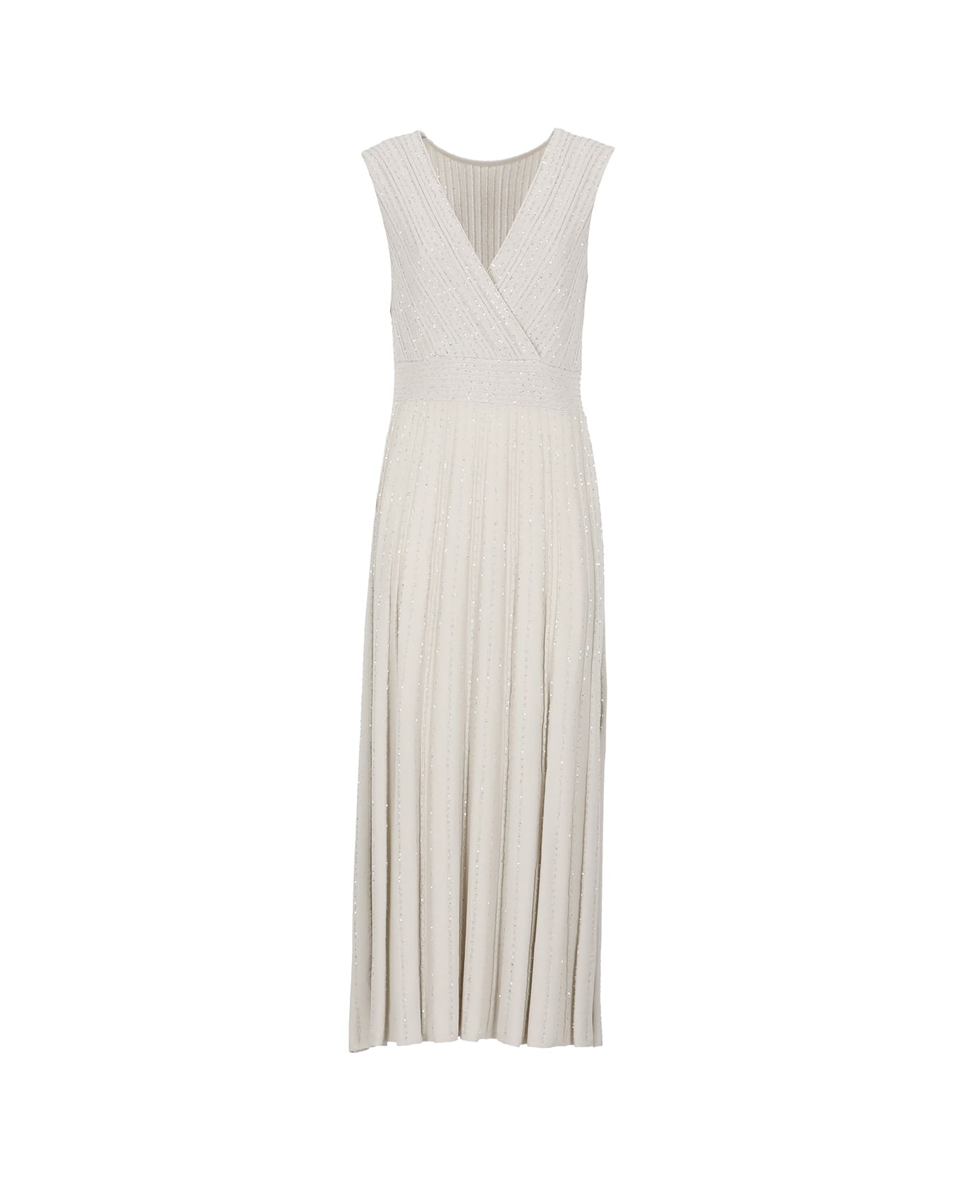 D.Exterior Dress With Paillettes - Lino