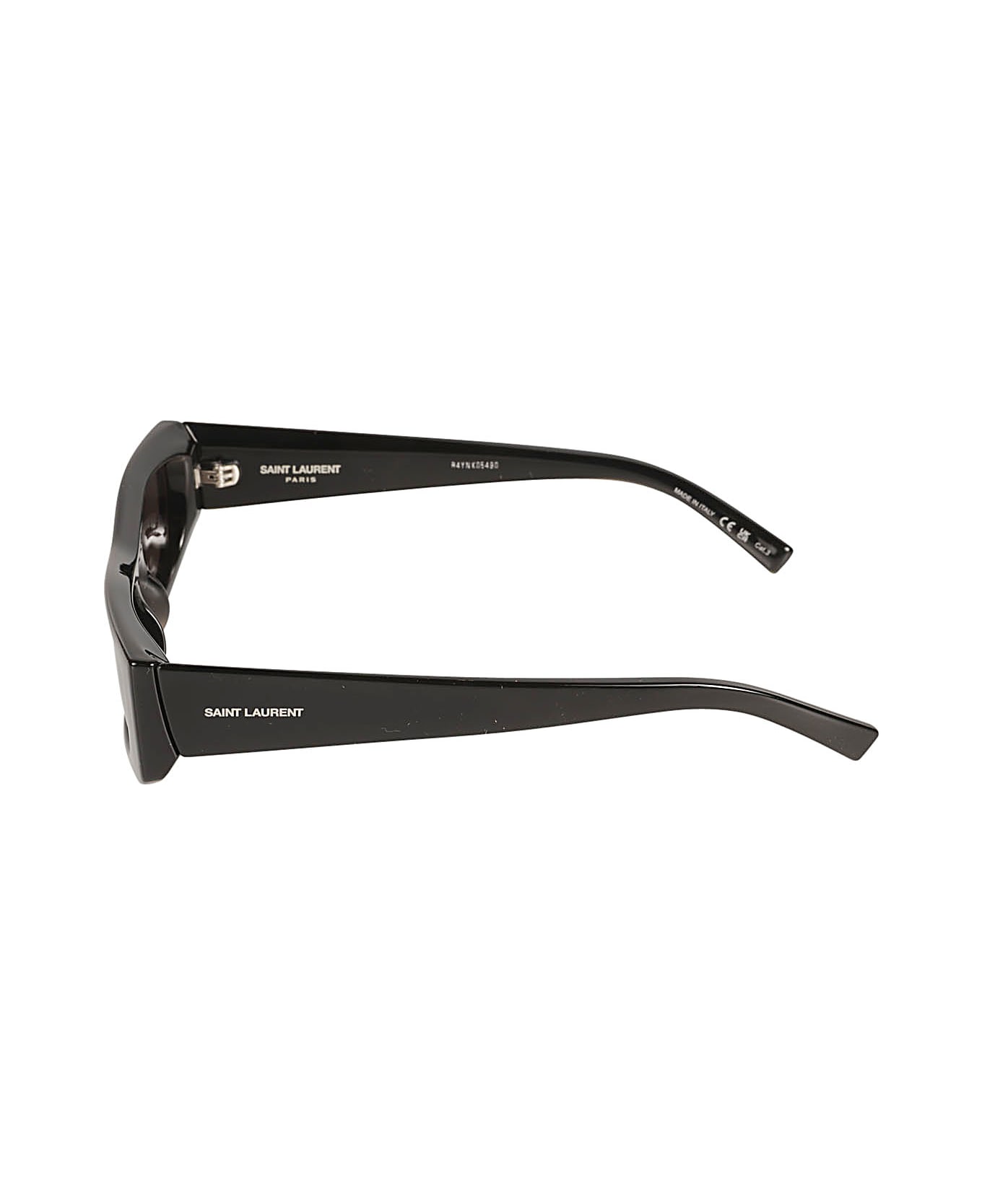 Saint Laurent Eyewear Rectangular Frame Logo Sunglasses - Black サングラス