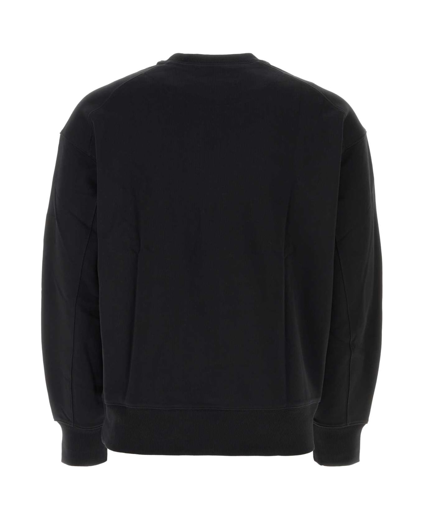 Y-3 Black Cotton Sweatshirt - BLACK