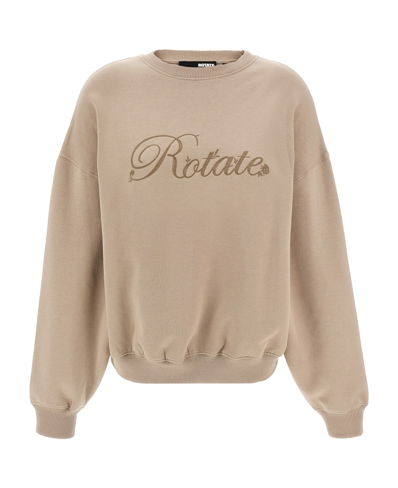 Rotate by Birger Christensen Heavy Sweat Crewneck Sweatshirt - Beige