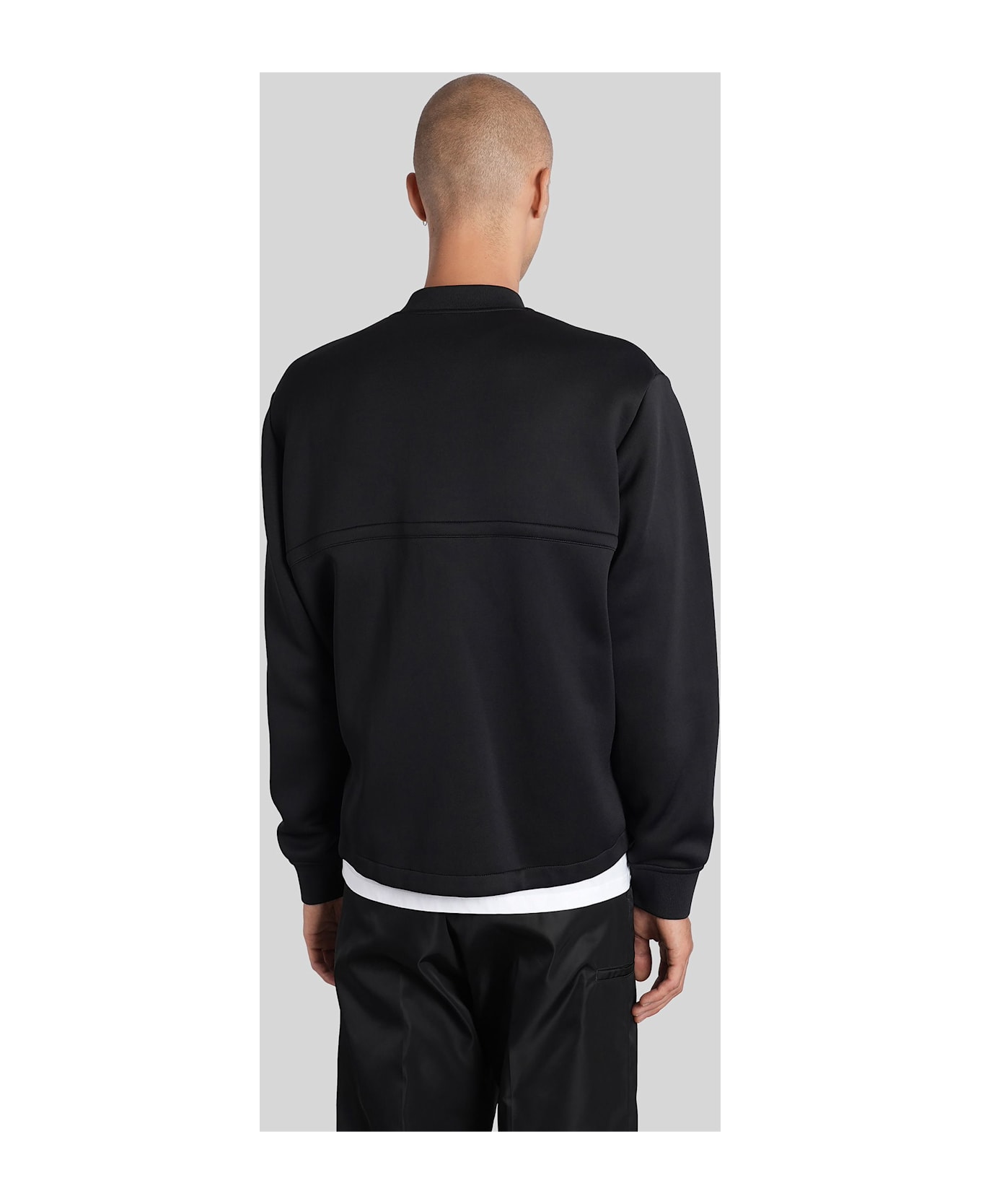 Jil Sander Sweatshirt In Black Polyamide - black