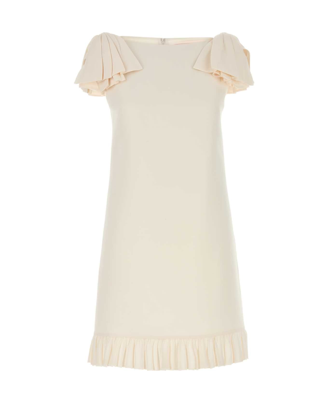 ワンピース Valentino Garavani Ivory Wool Blend Dress Valentino Ivory Wool Blend Dress | italist