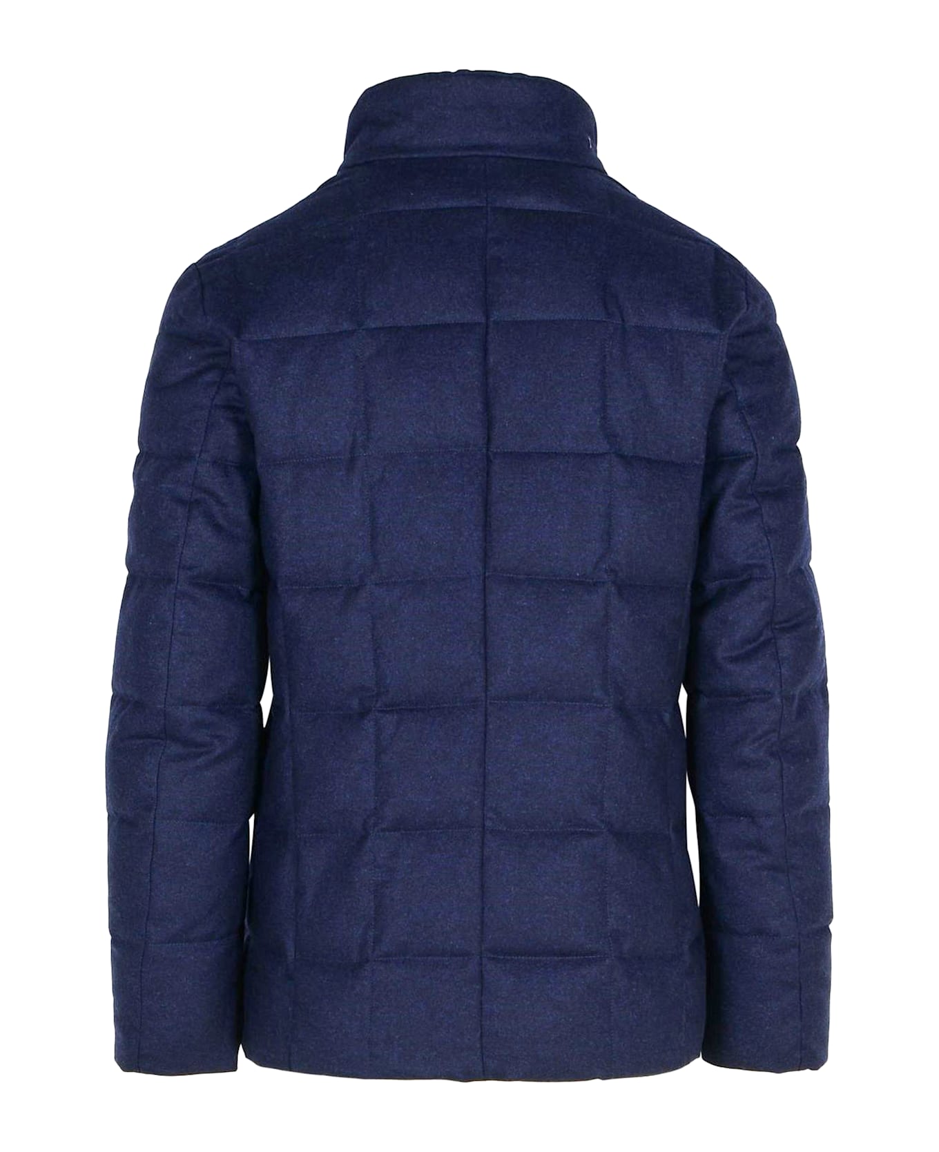 Fay Navy Blue Virgin Wool Double-front Jacket - Blue