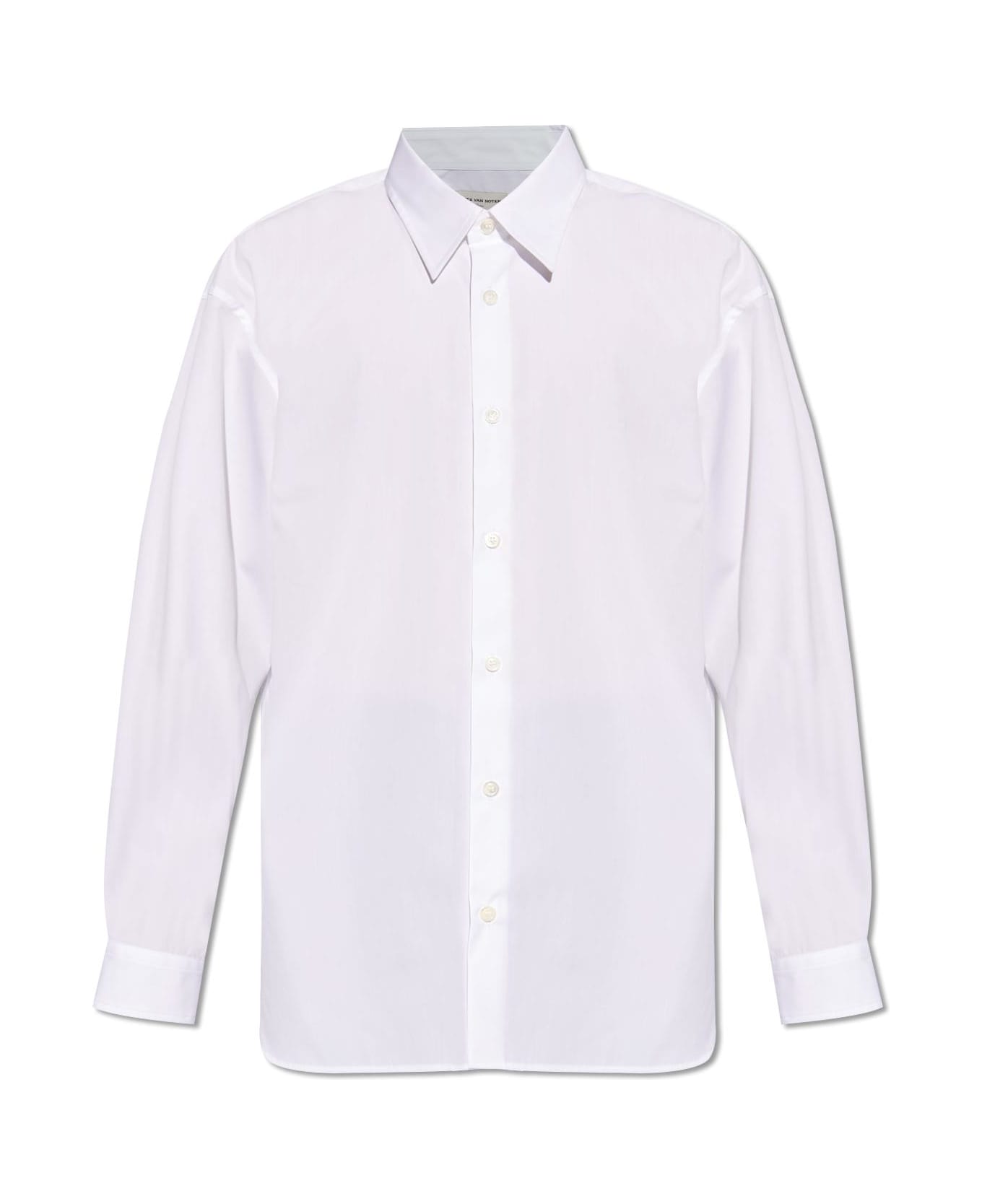 Dries Van Noten Shirt With Pinstripes - WHITE シャツ