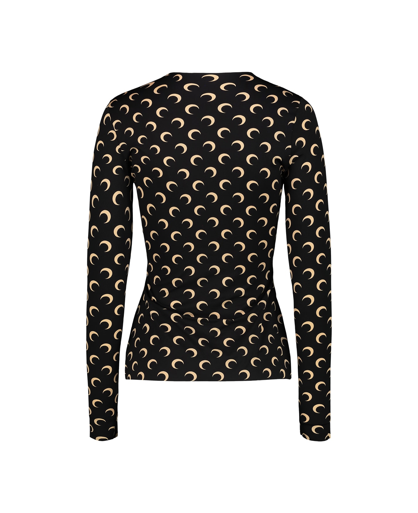 Marine Serre Crewneck Ls Top - Inverse Tan