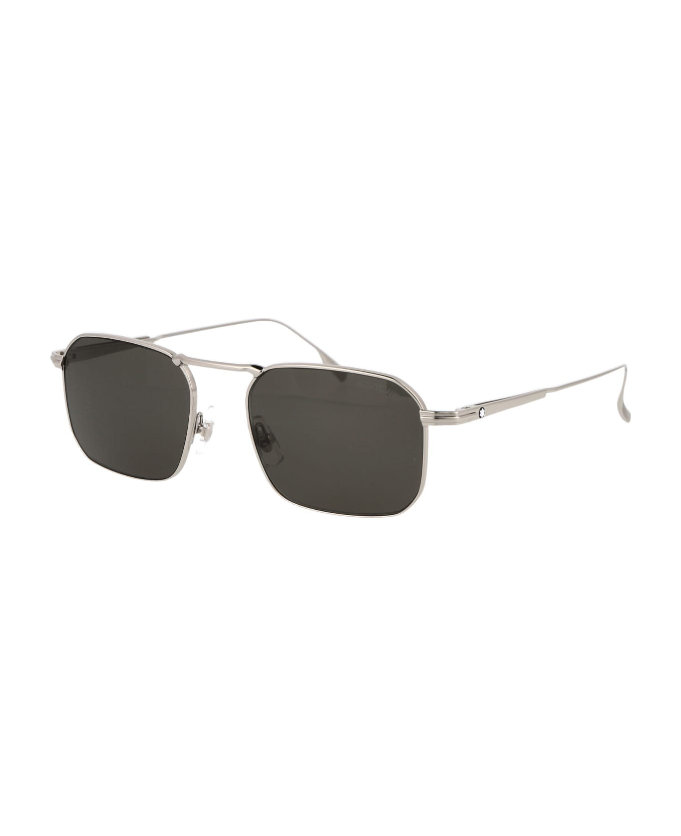 Montblanc Mb0218s Sunglasses - 001 SILVER SILVER GREY