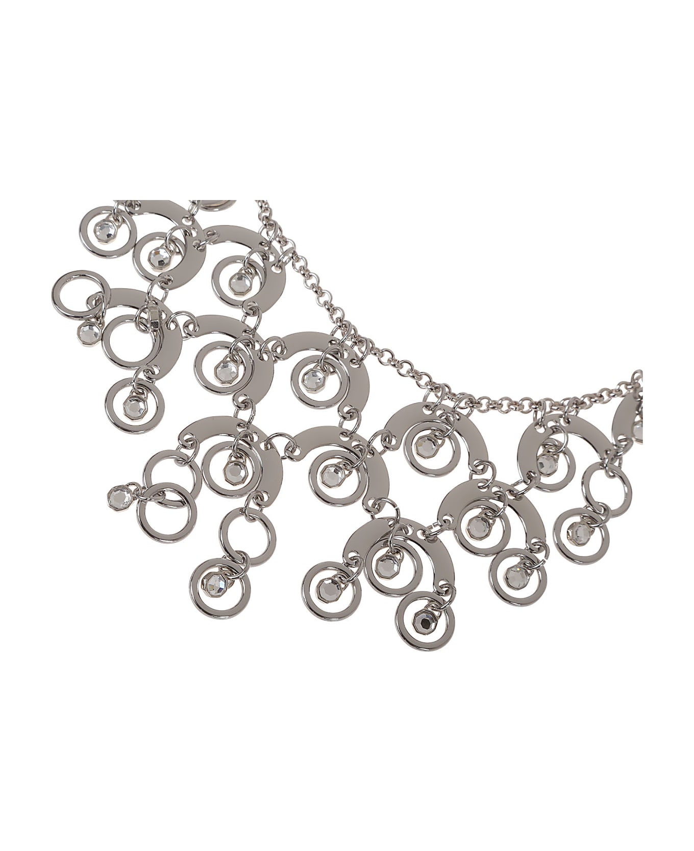 Paco Rabanne Sphere Necklace - Silver/crystal