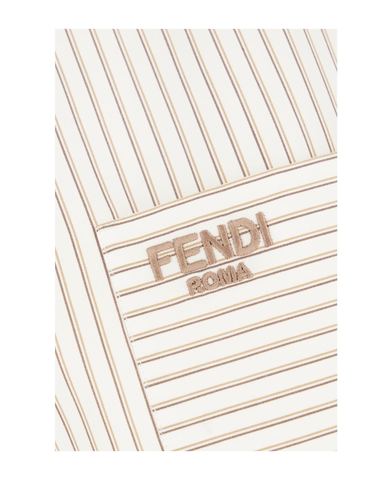 Fendi Printed Poplin Shirt - CREAM