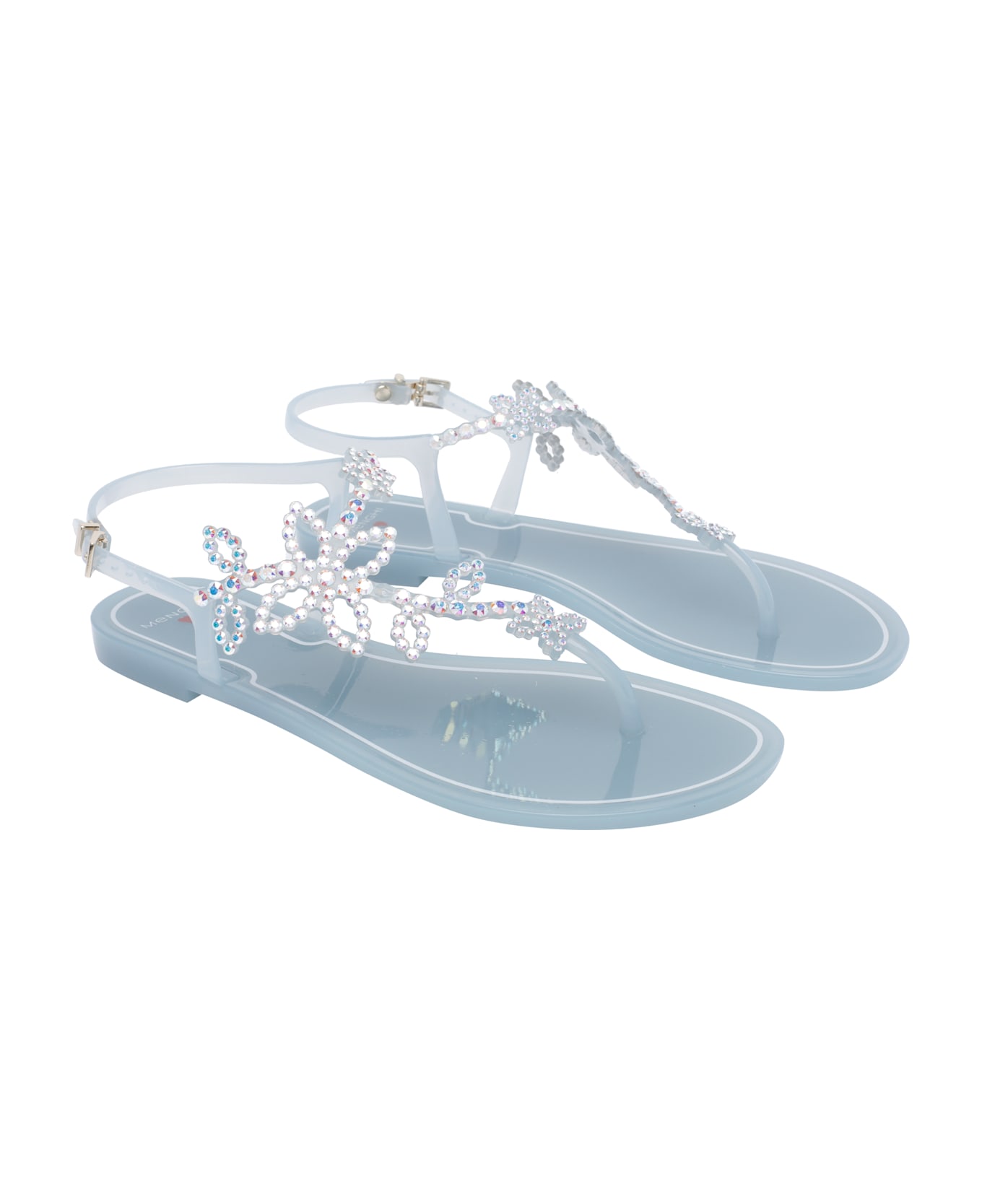 Menghi Rubber Sandals - Blue
