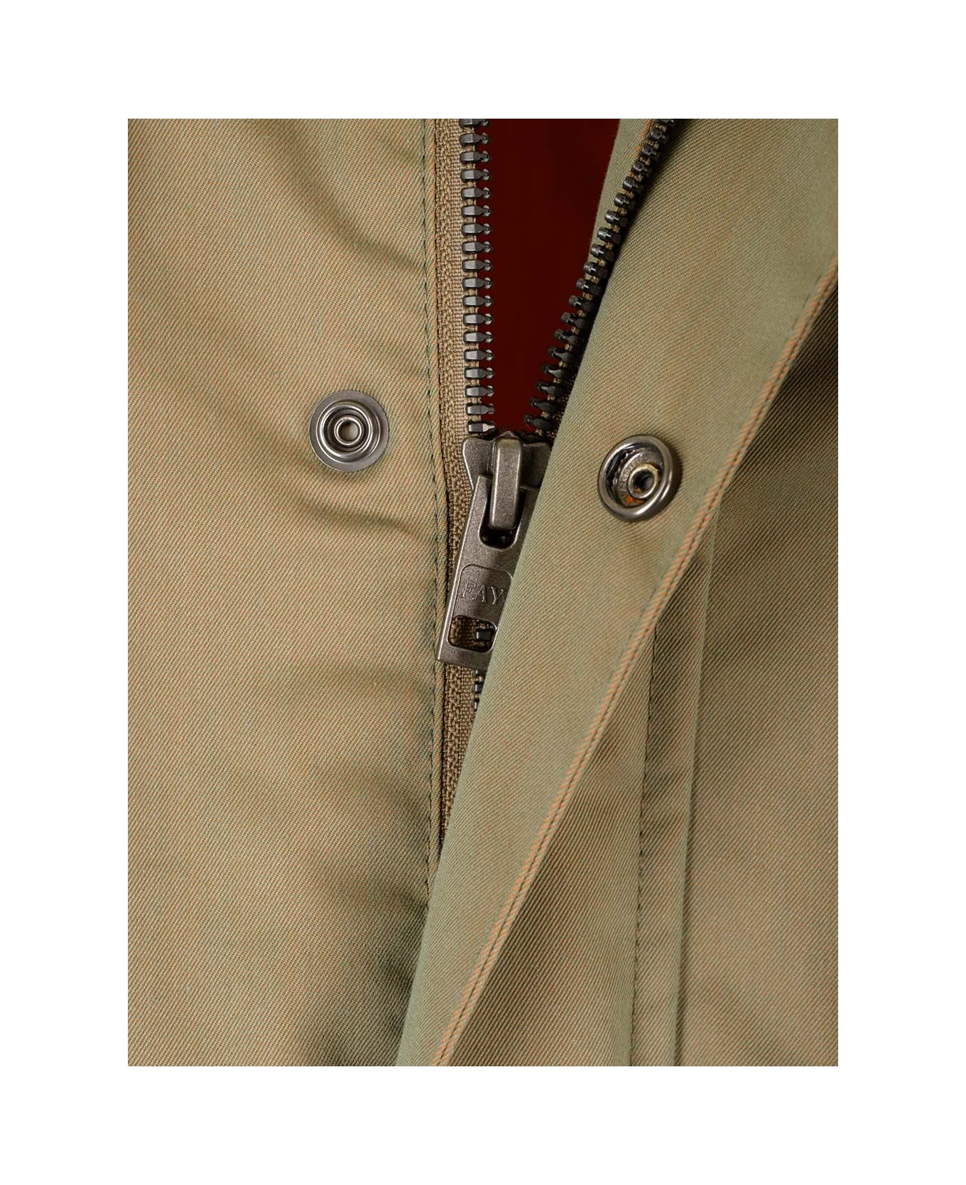 Fay Cotton Field Jacket - Green