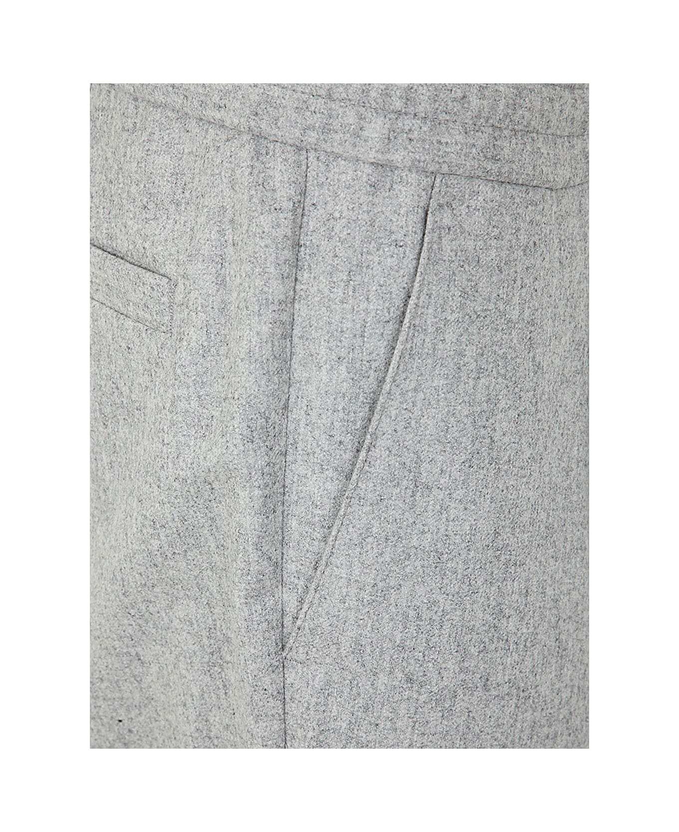Brunello Cucinelli Trousers With Pleats - Pearl ボトムス