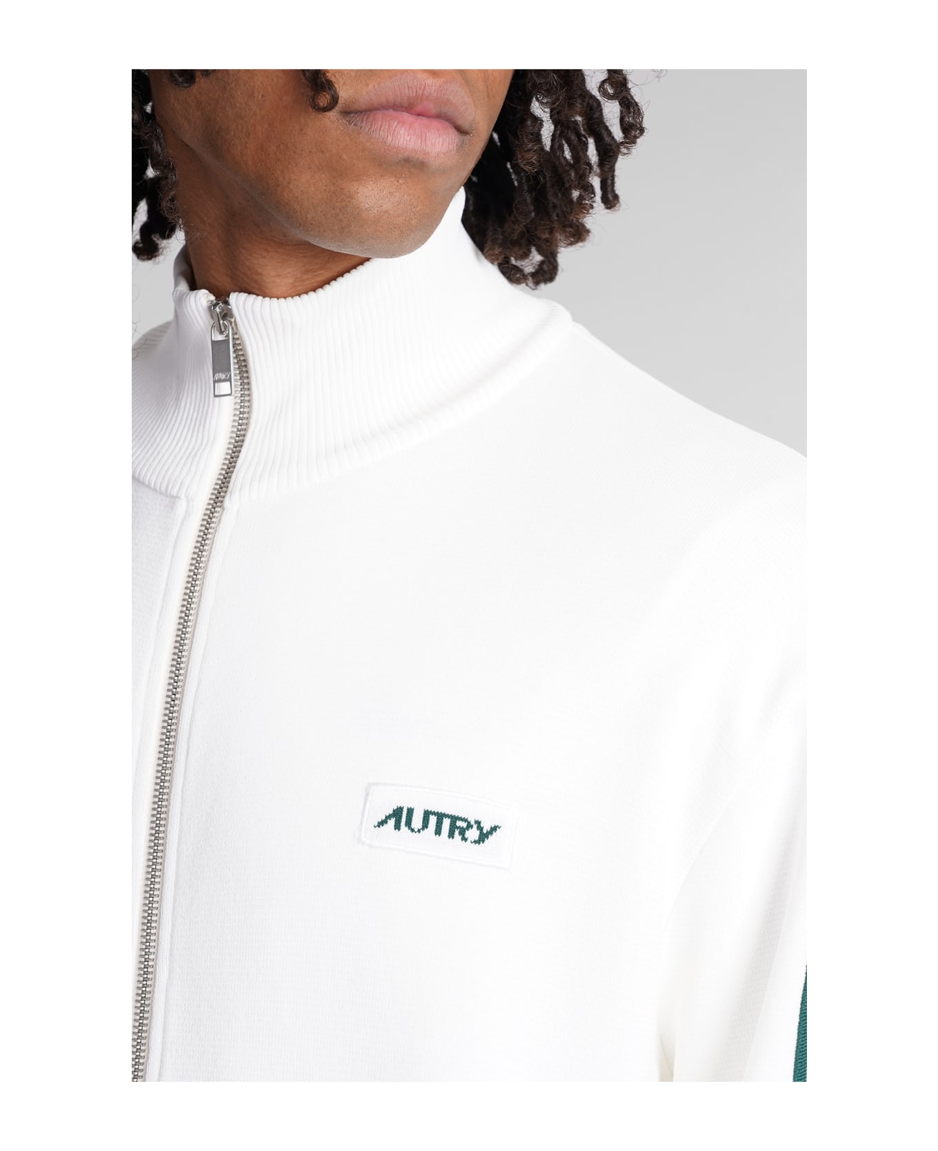 Autry Sweatshirt In White Viscose Fleece - white フリース