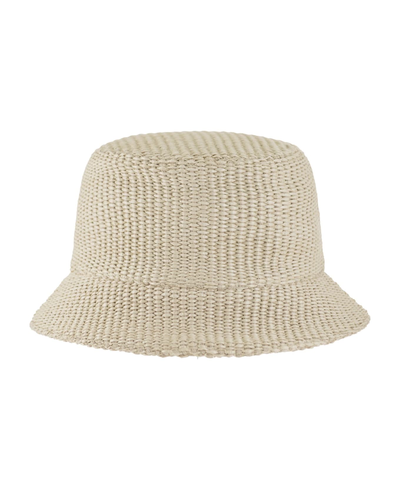 Marni Raffia-effect Fabric Bucket Hat - Beige 帽子