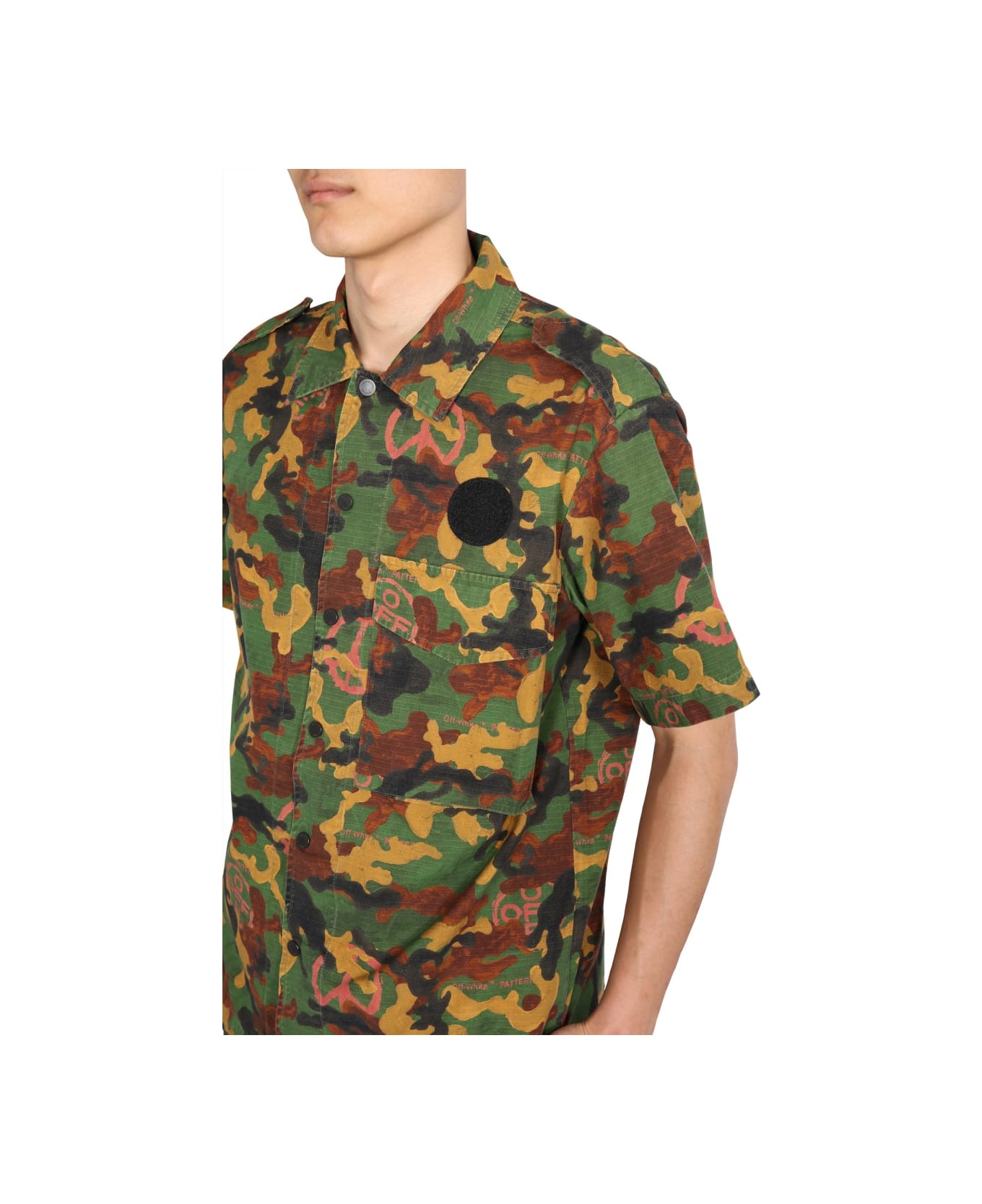 Off-White Camouflage Shirt - MILITARY GREEN シャツ