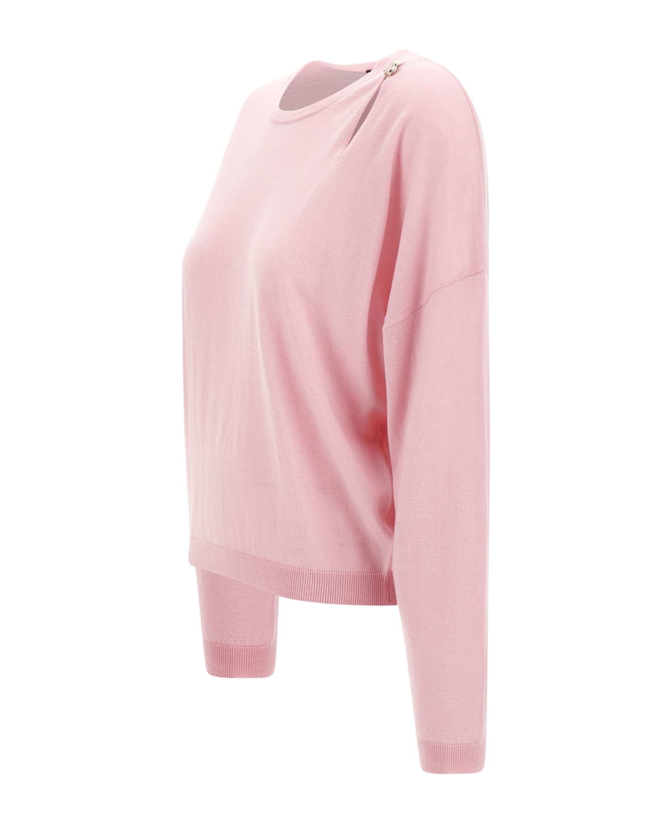 Liu-Jo Wool And Cashmere Sweater - PINK