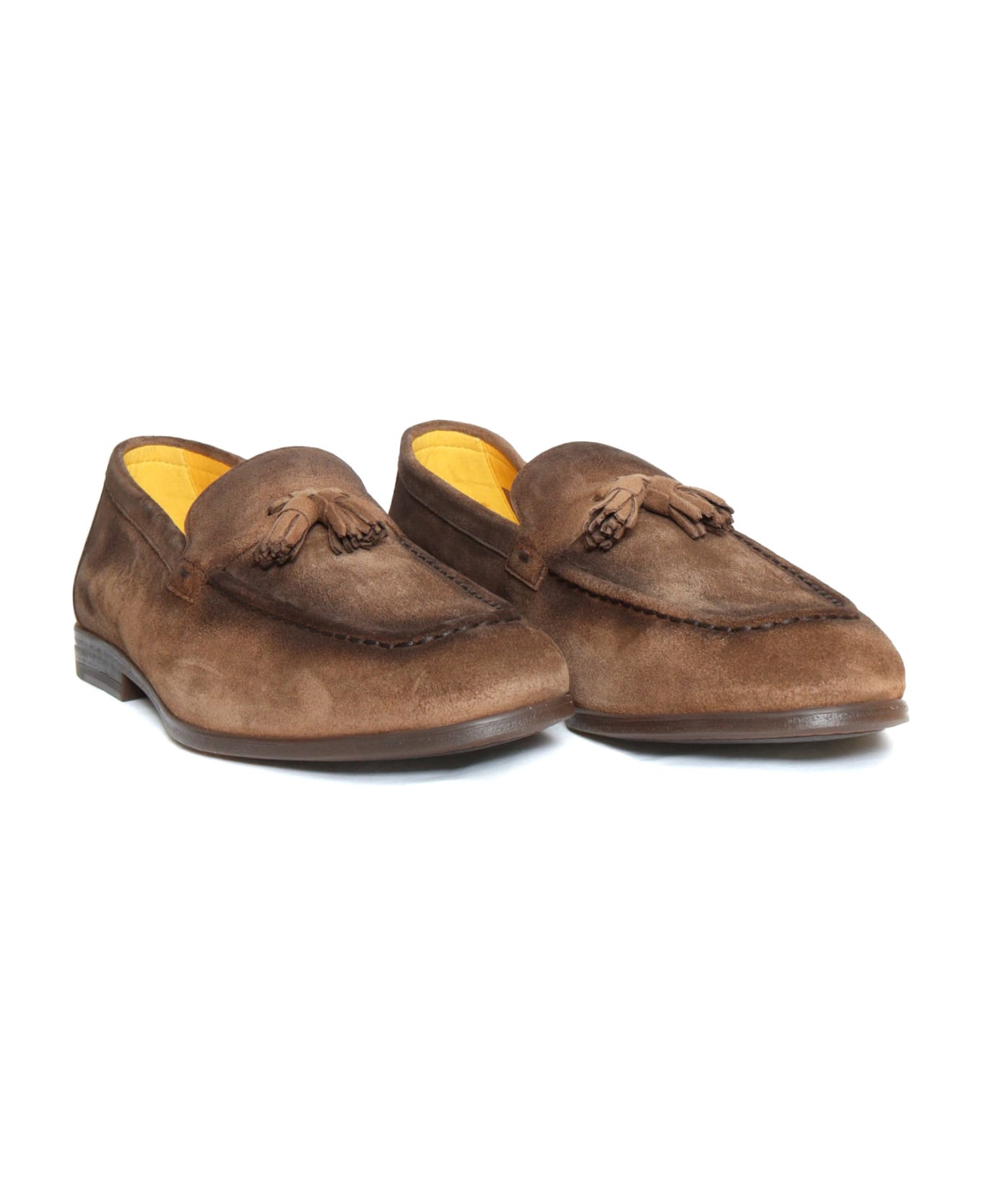 Doucal's Brown Suede Loafers - BROWN