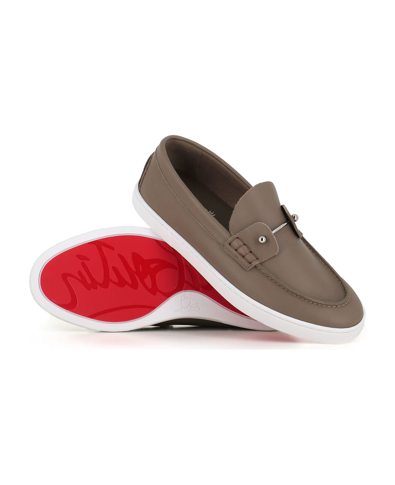 Christian Louboutin Slip-on Chambeliboat Flat - Taupe