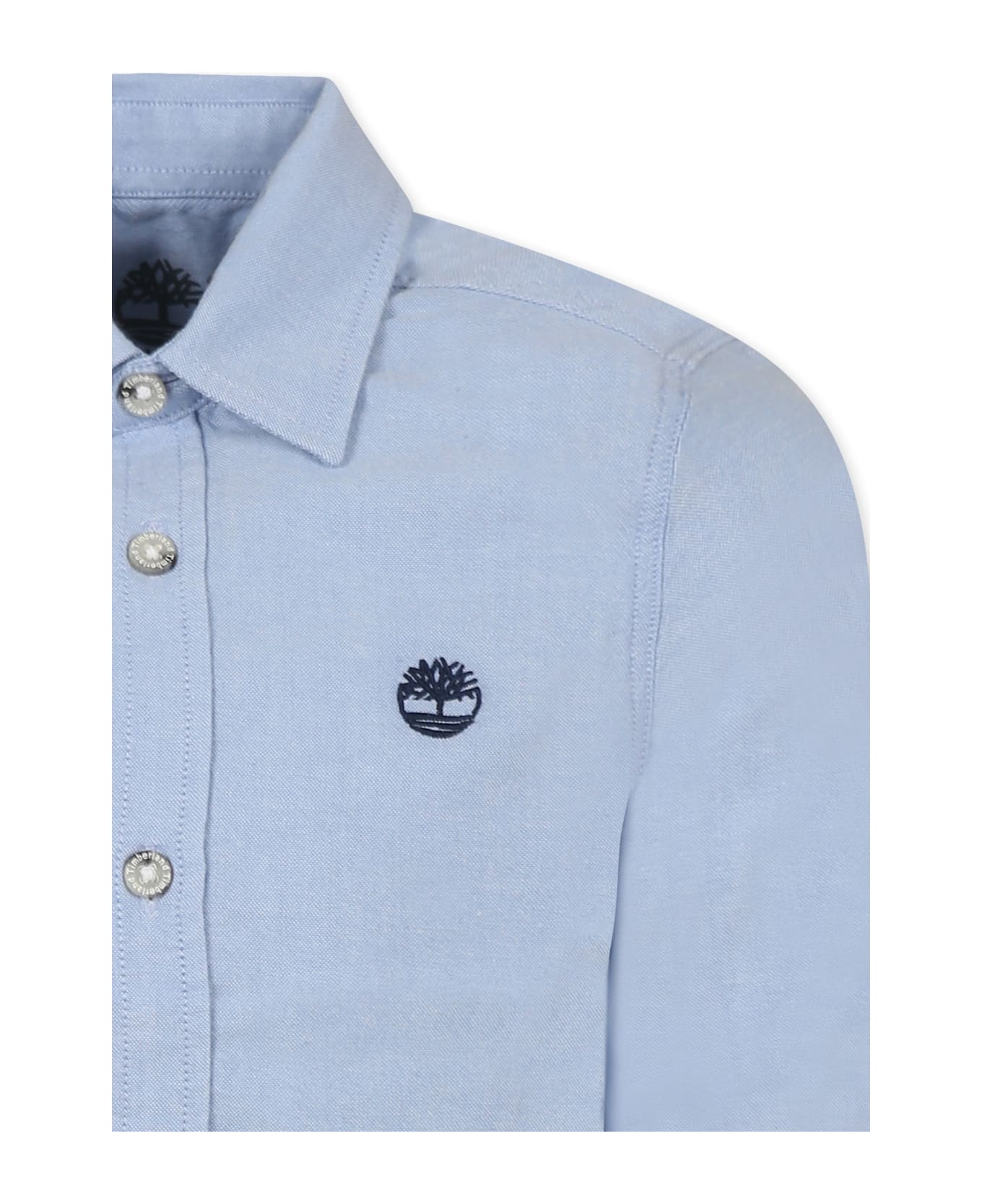 Timberland Light Blue Shirt For Boy With Tree - Light Blue