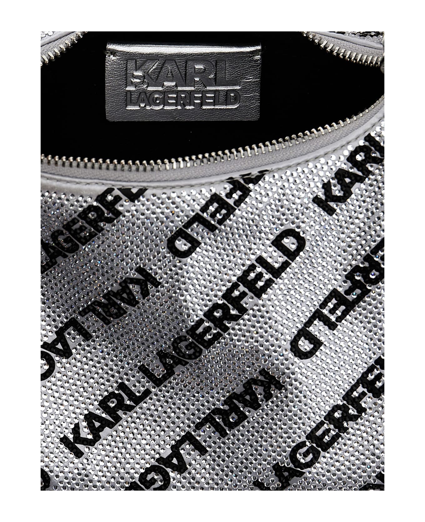 Karl Lagerfeld 'k/kushion Hobo' Handbag - Silver