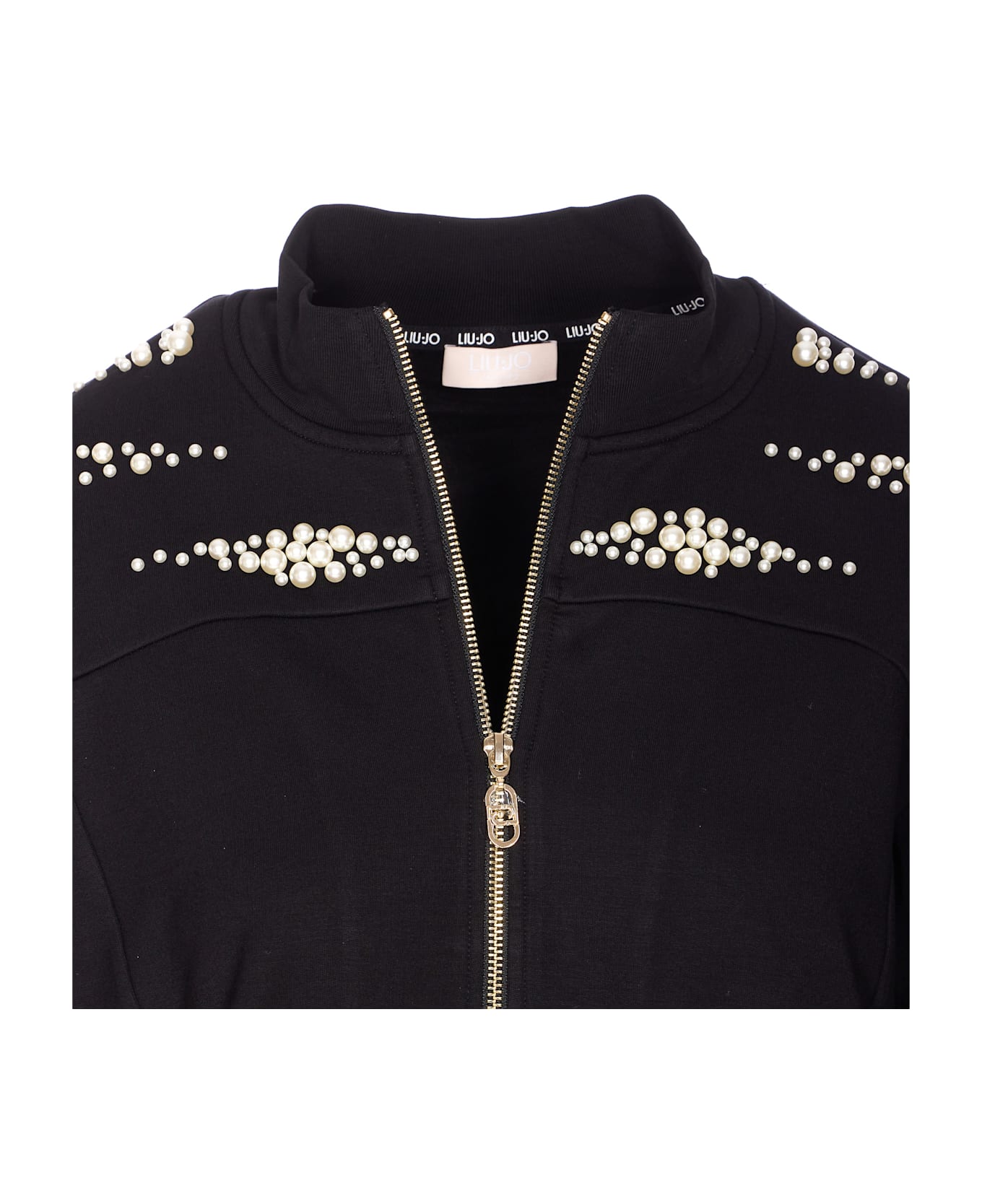 Liu-Jo Zip Sweatshirt - Black