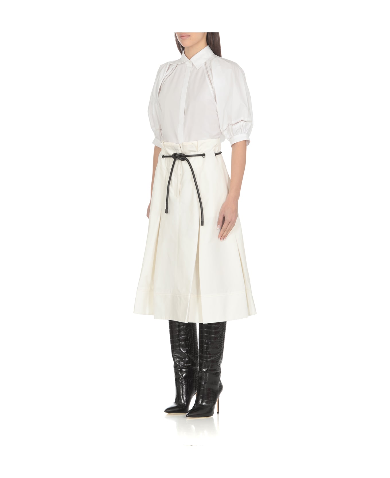 3.1 Phillip Lim Origami Skirt - White スカート