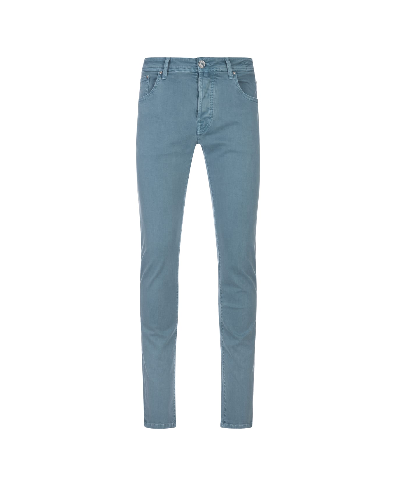 Jacob Cohen Nick Slim Fit Jeans In Teal Blue Denim - Blue