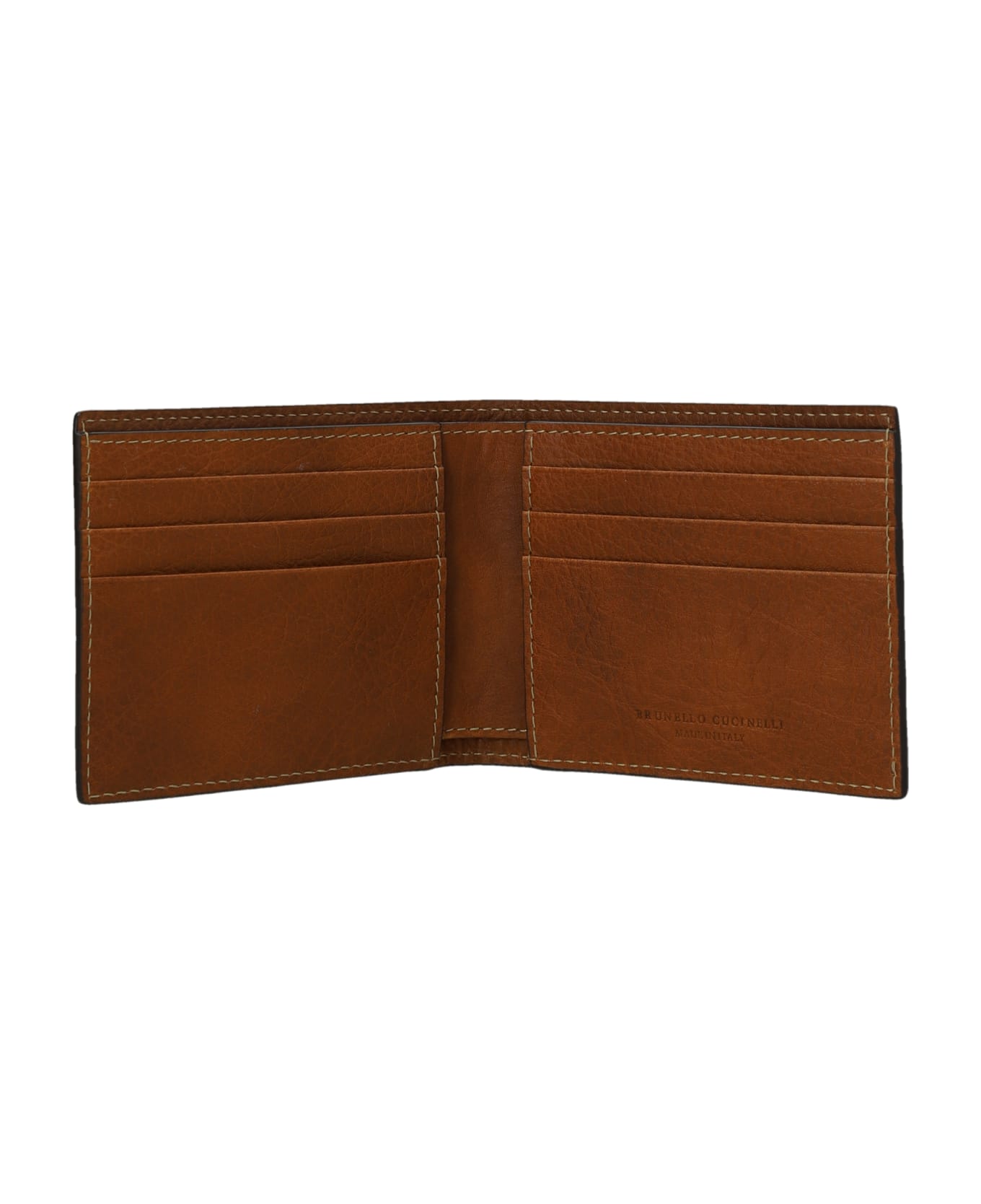 Brunello Cucinelli Grained Leather Wallet - Brown