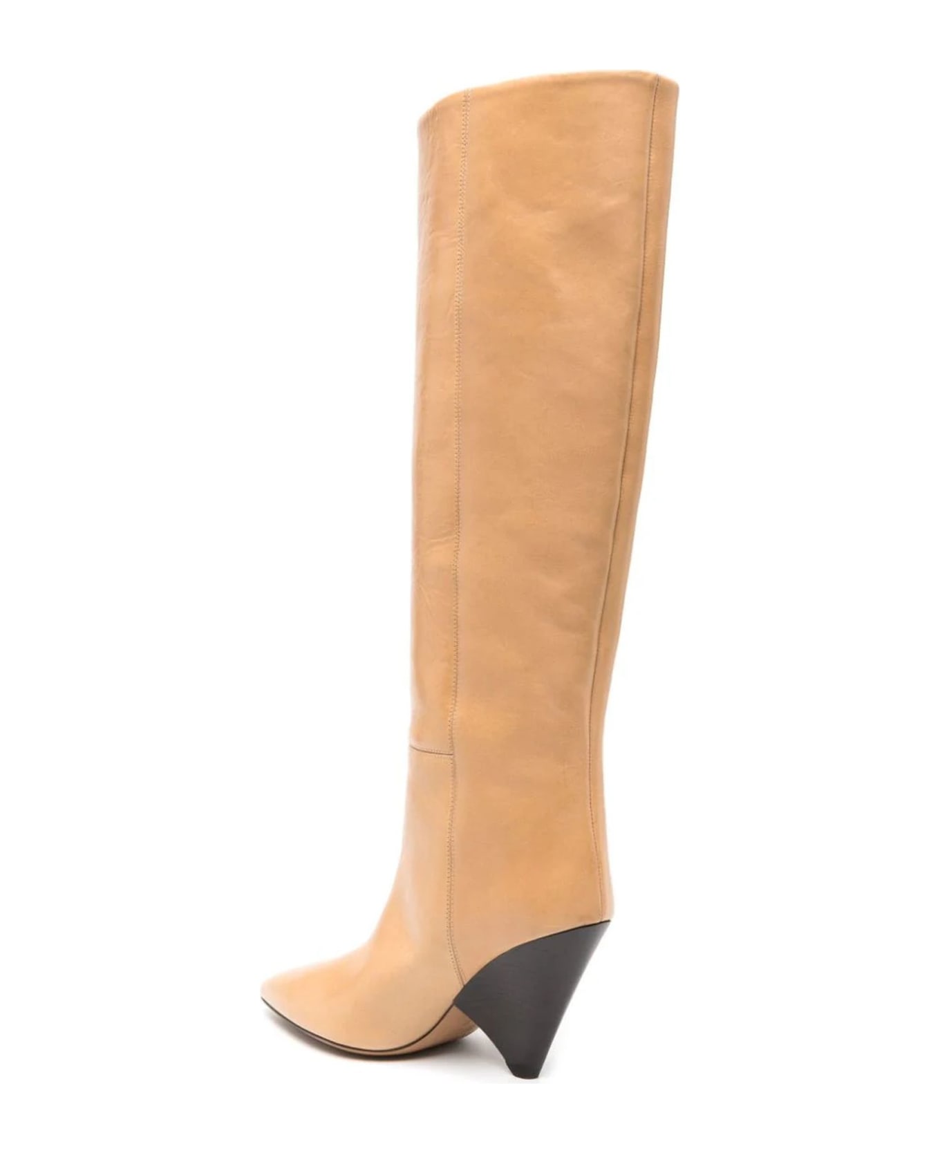 Isabel Marant Camel Brown Calf Leather Boots - Brown