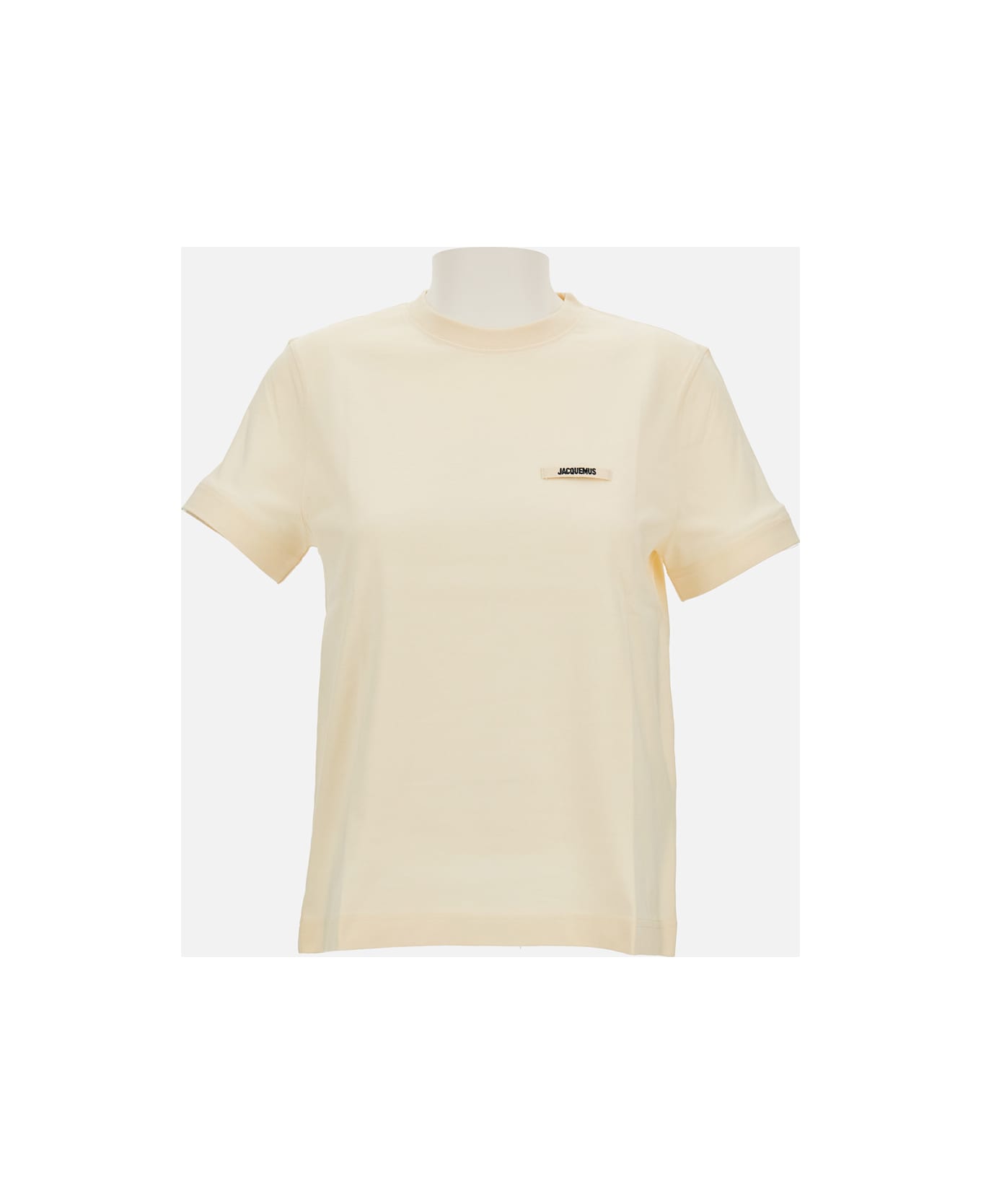 Jacquemus Le Tshirt Gros Grain Mc - Beige