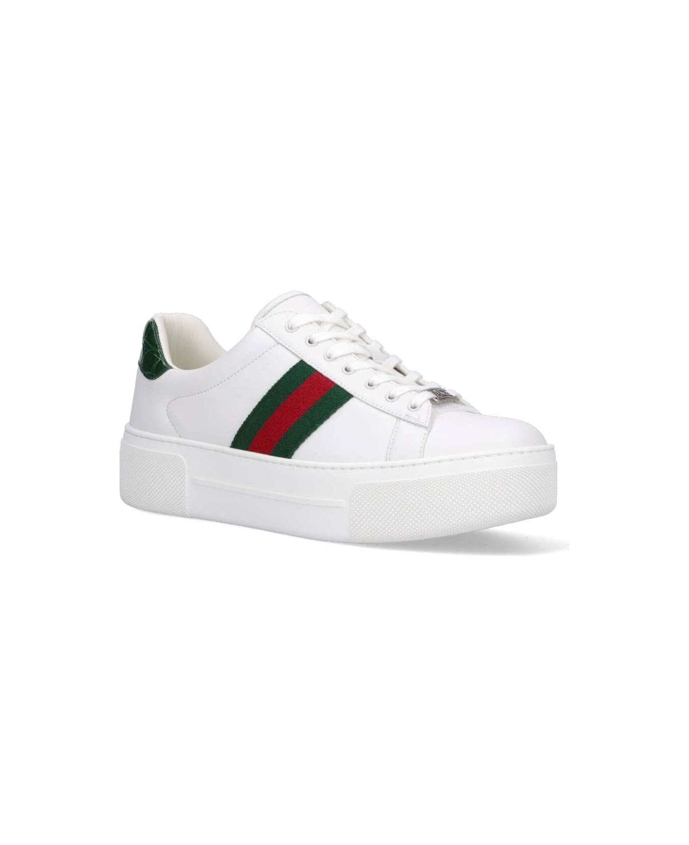 Gucci 'ace' Low-top Sneakers - White