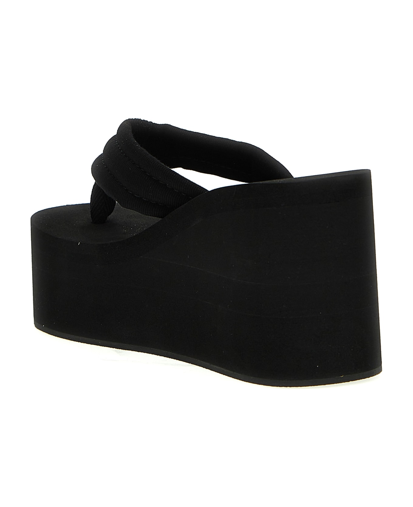 Coperni 'branded Wedge' Sandals - Black  