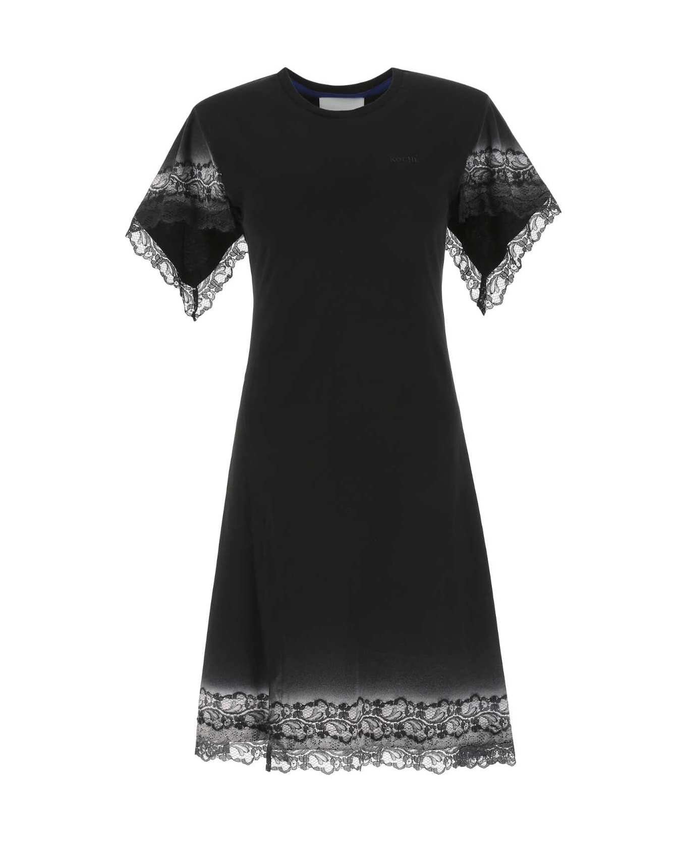 Koché Black Cotton Dress - 900
