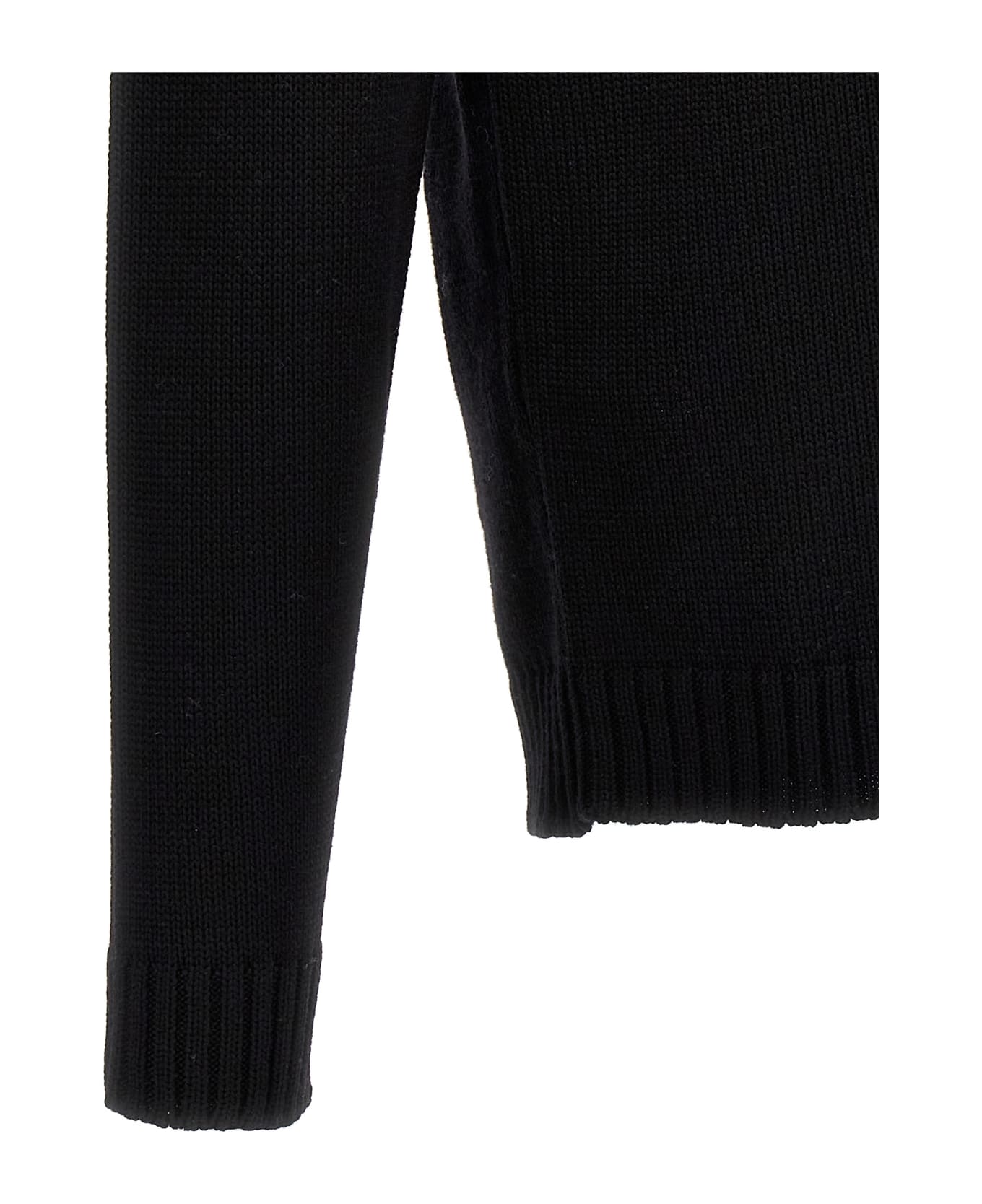 Zanone Turtle-neck Sweater - Black  