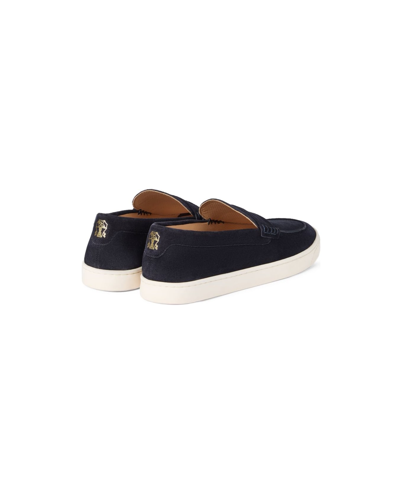 Brunello Cucinelli Leather Loafers - Blue