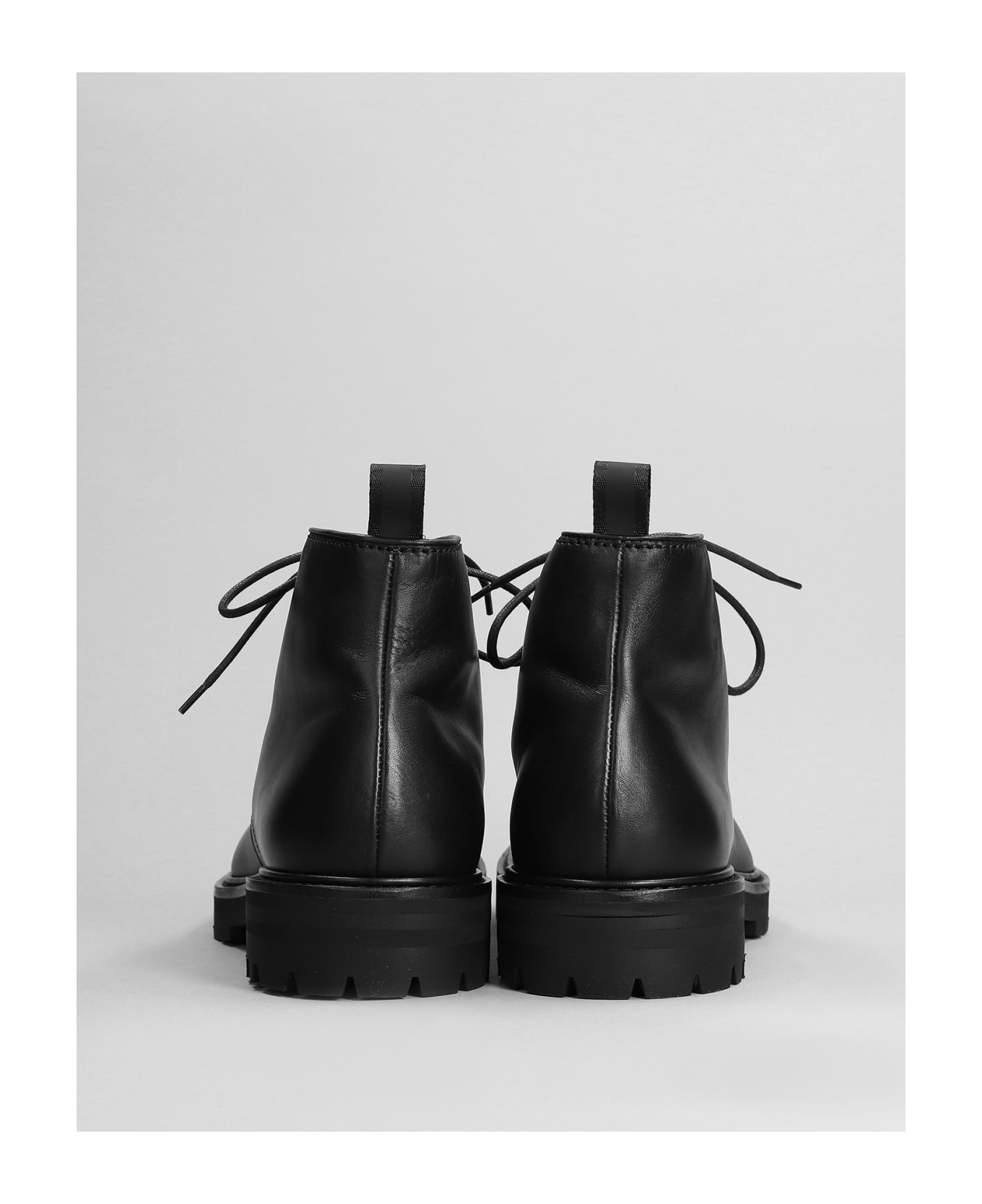 Officine Creative Joss 001 Ankle Boots In Black Leather - black