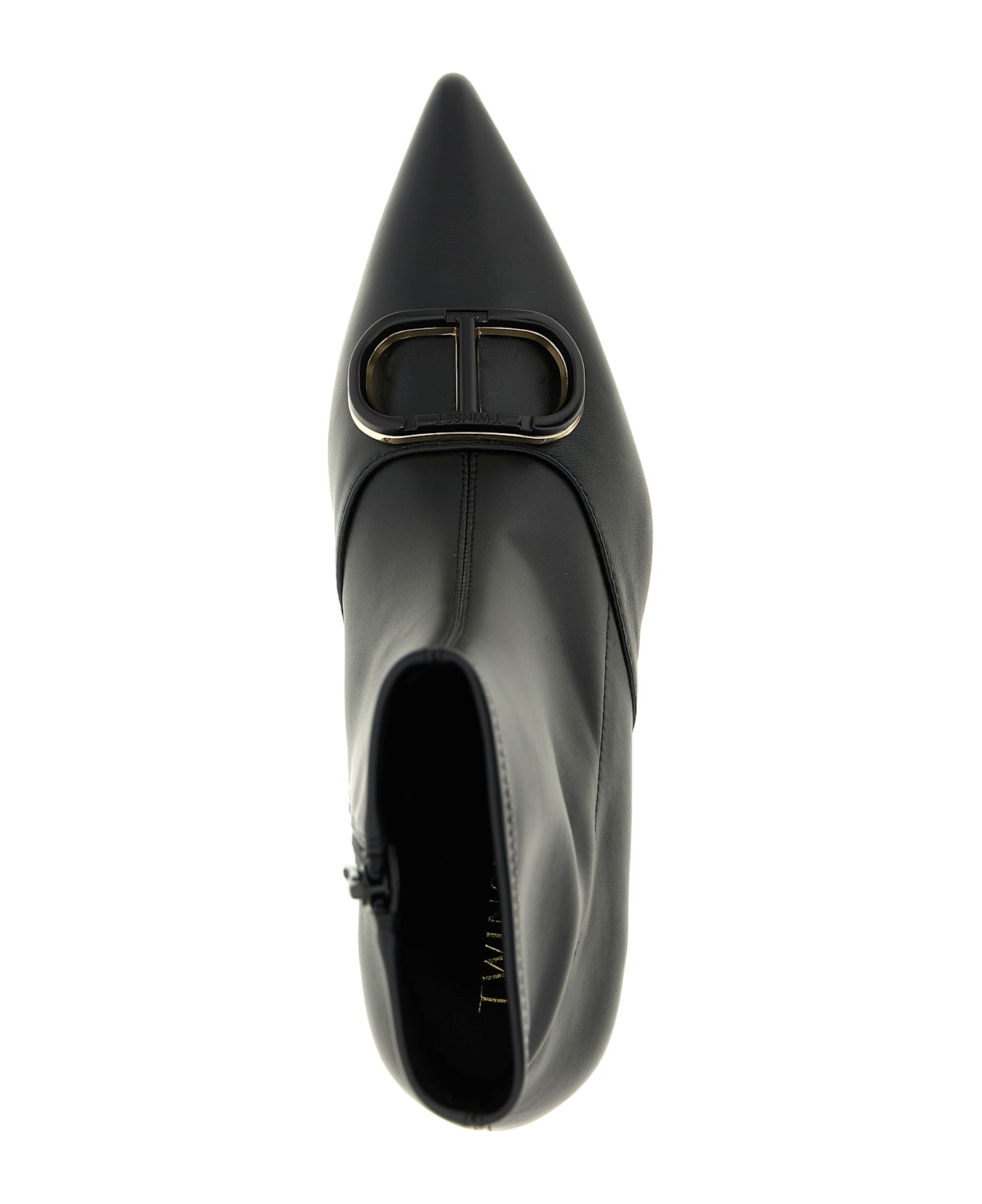 TwinSet 
oval T
 Ankle Boots - Black  