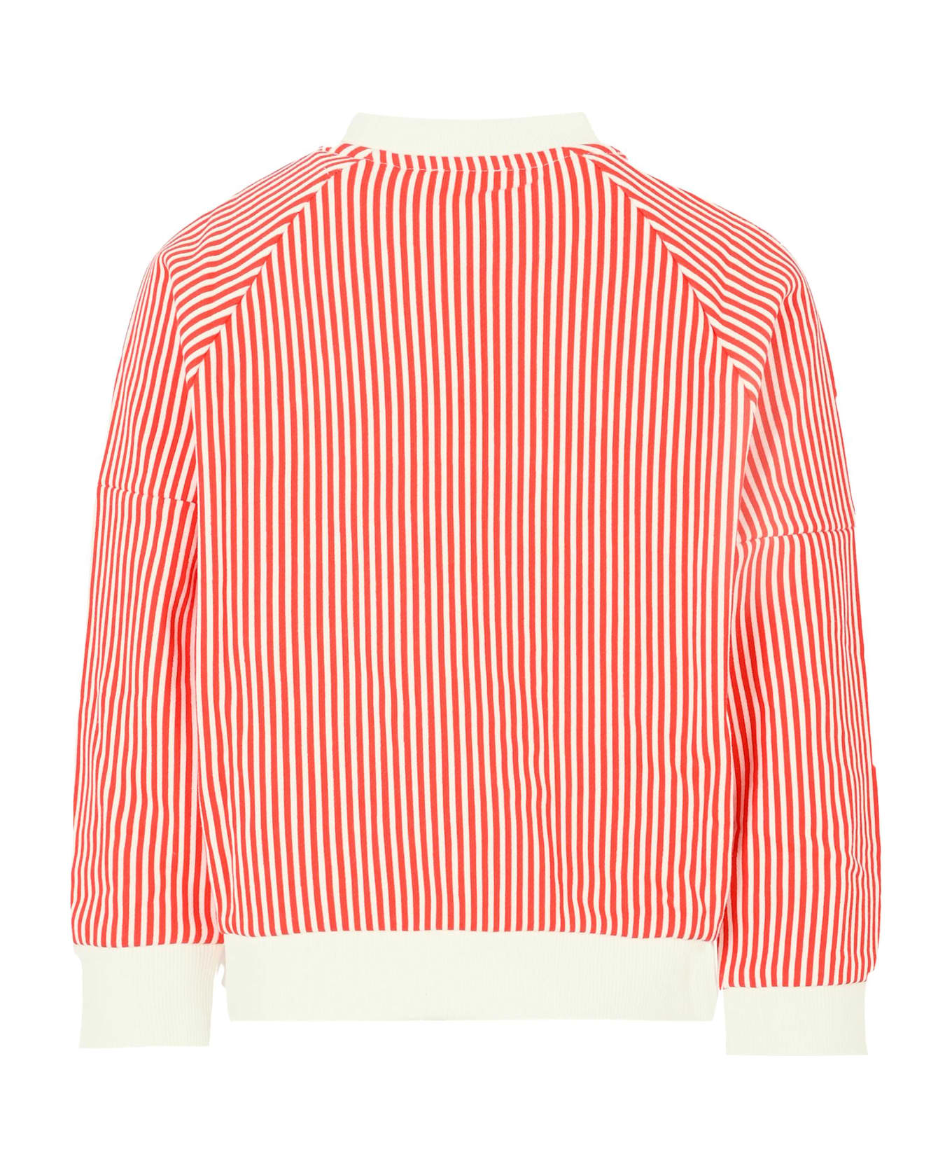 Kenzo Kids Red Sweatshirt For Girl With Logo - Red