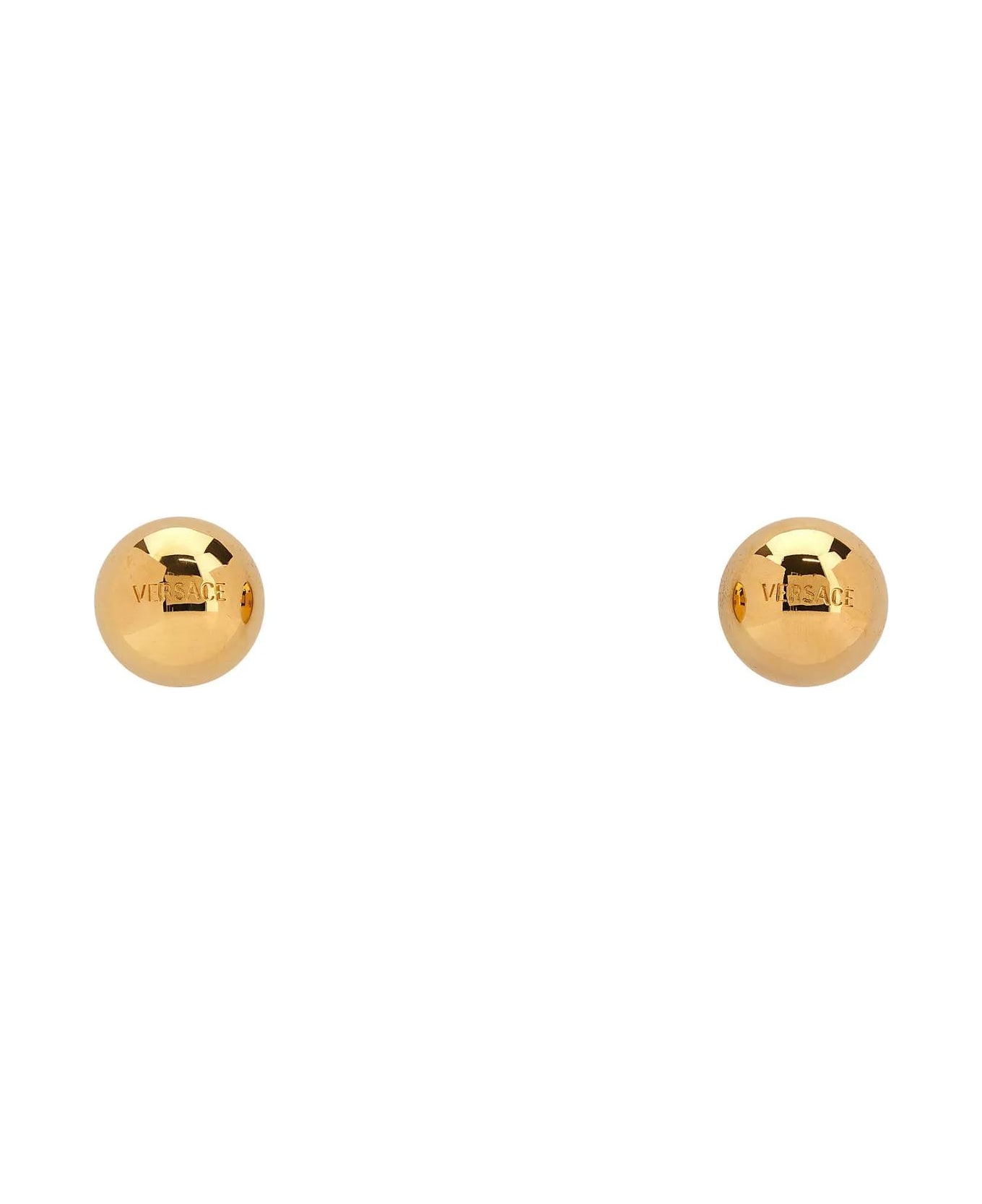 Versace Golden Metal Earrings - Giallo