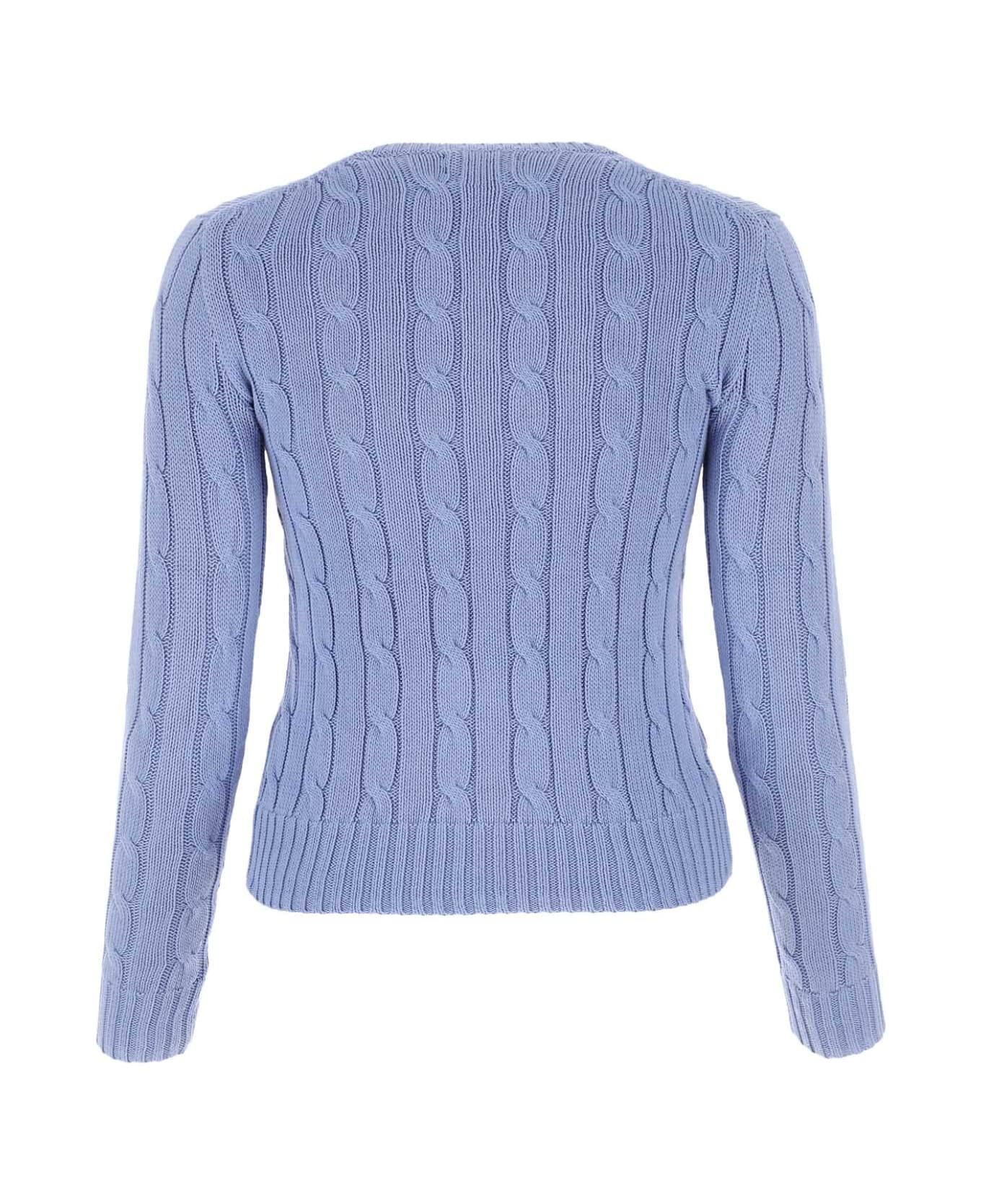 Polo Ralph Lauren Pastel Blue Cotton Sweater - NEWLITCHFIELDBLUE