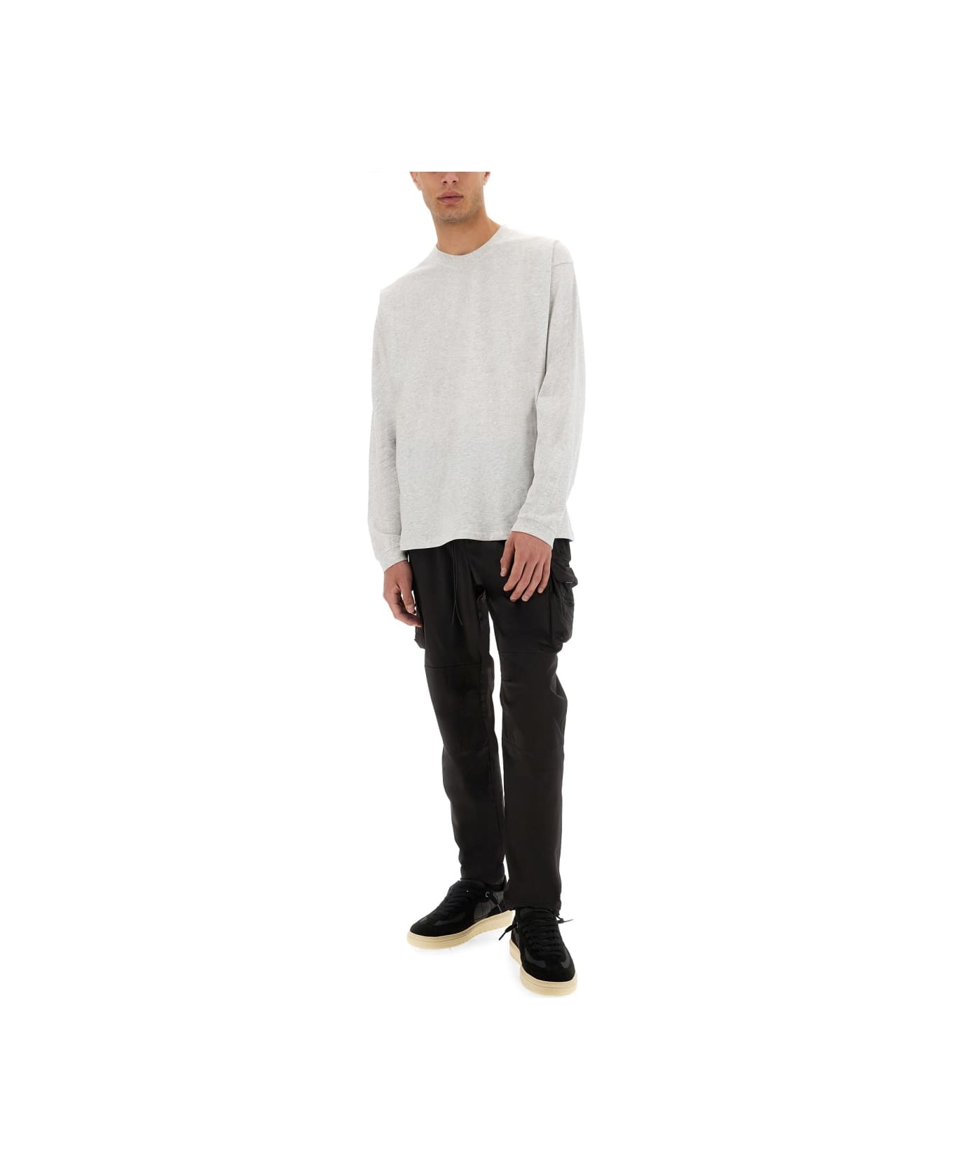 REPRESENT Long Sleeve "initial" T-shirt - GREY