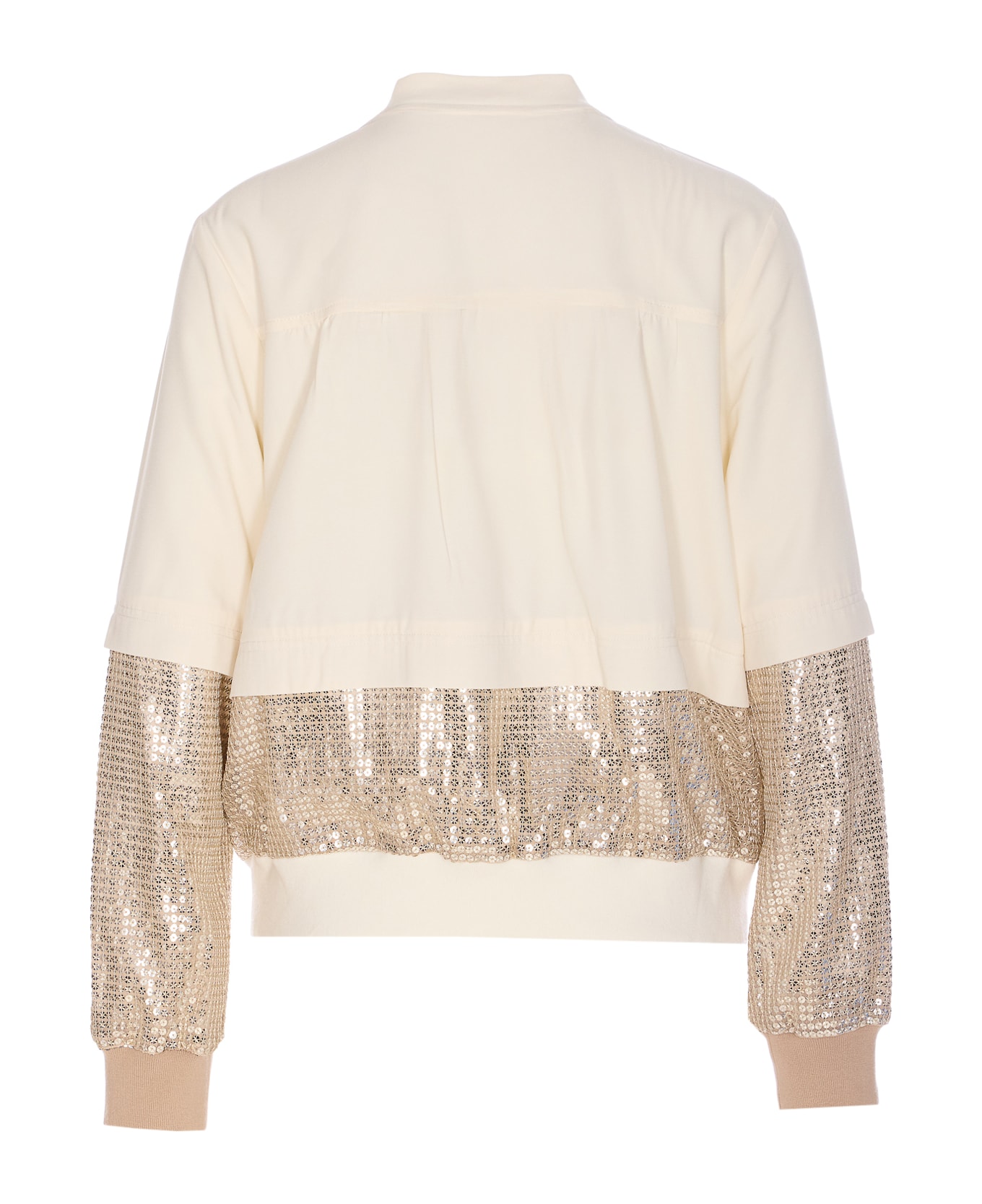 Liu-Jo Zip Sweatshirt - Beige