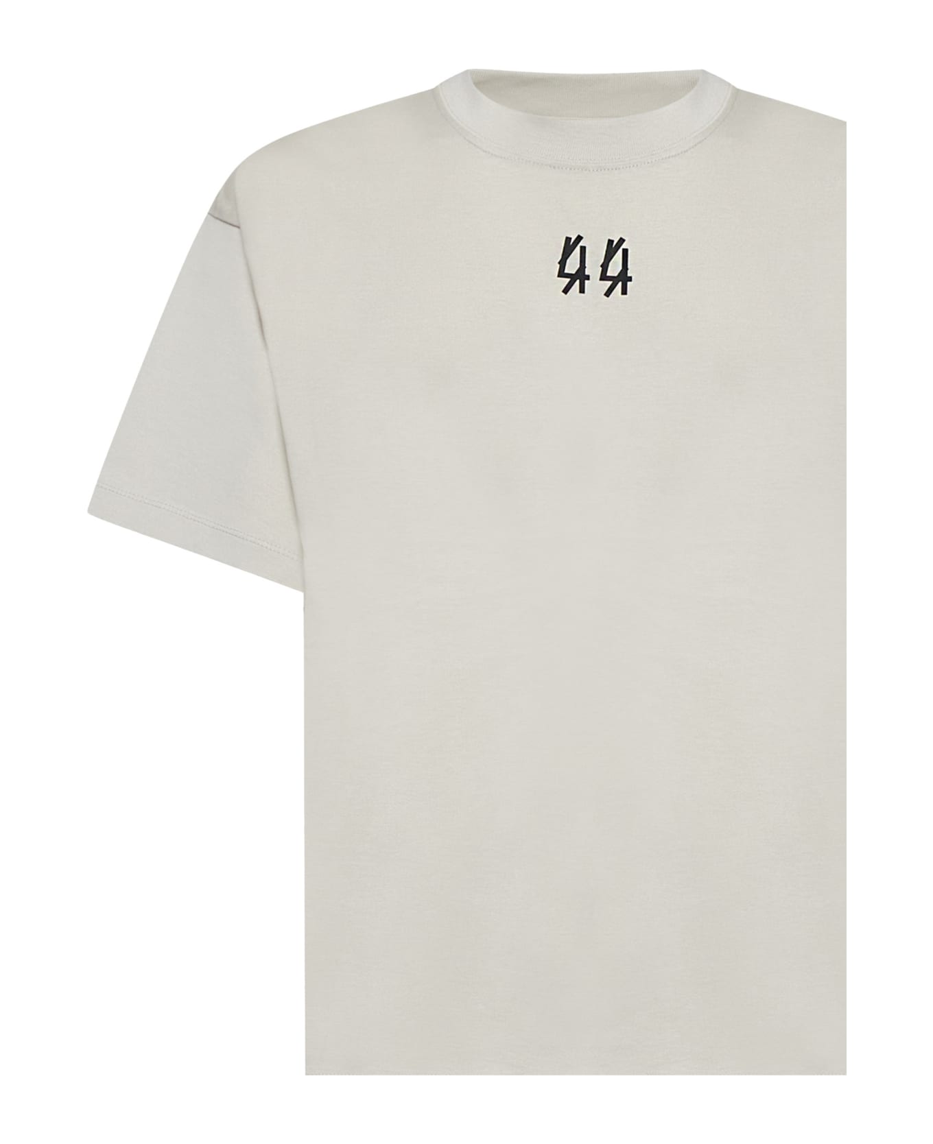 44 Label Group T-Shirt - Dirty white+crinkled 44 black