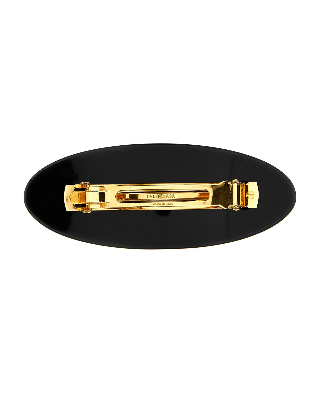 Balenciaga Logo Hair Clip - Black  